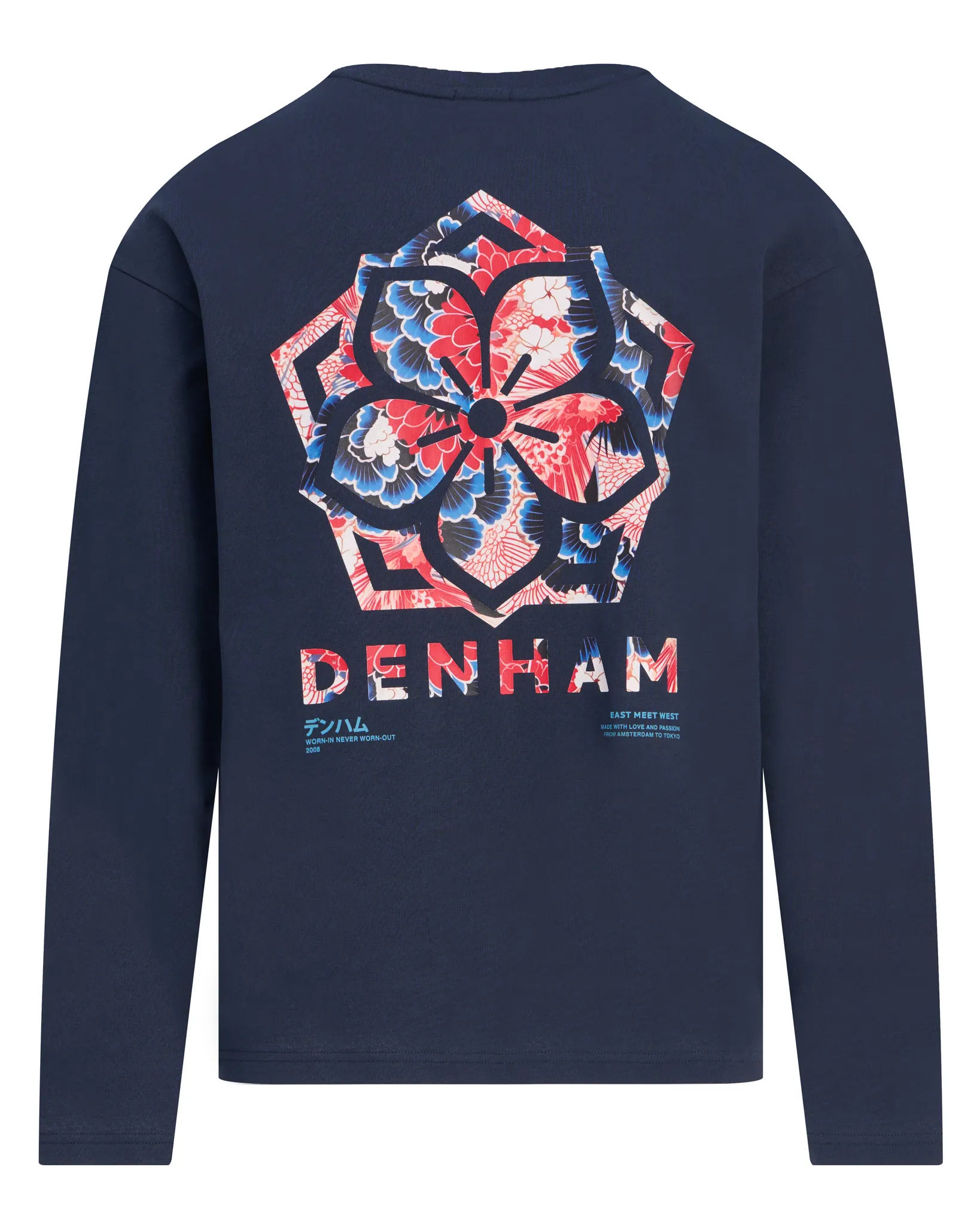 Denham T-shirt Tsubaki Blauw 111227-001-L