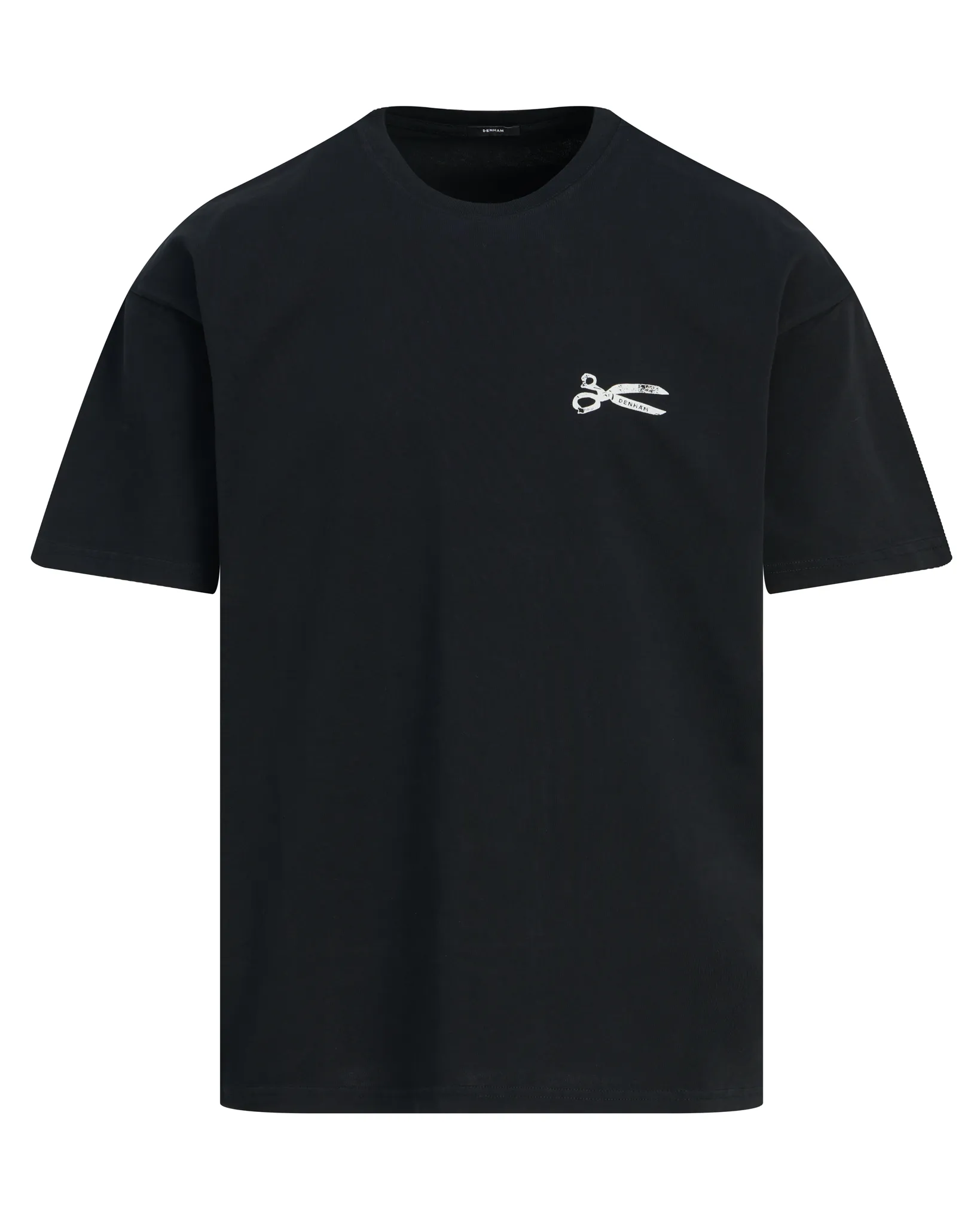 Denham T-shirt Stencil Zwart 111228-001-L