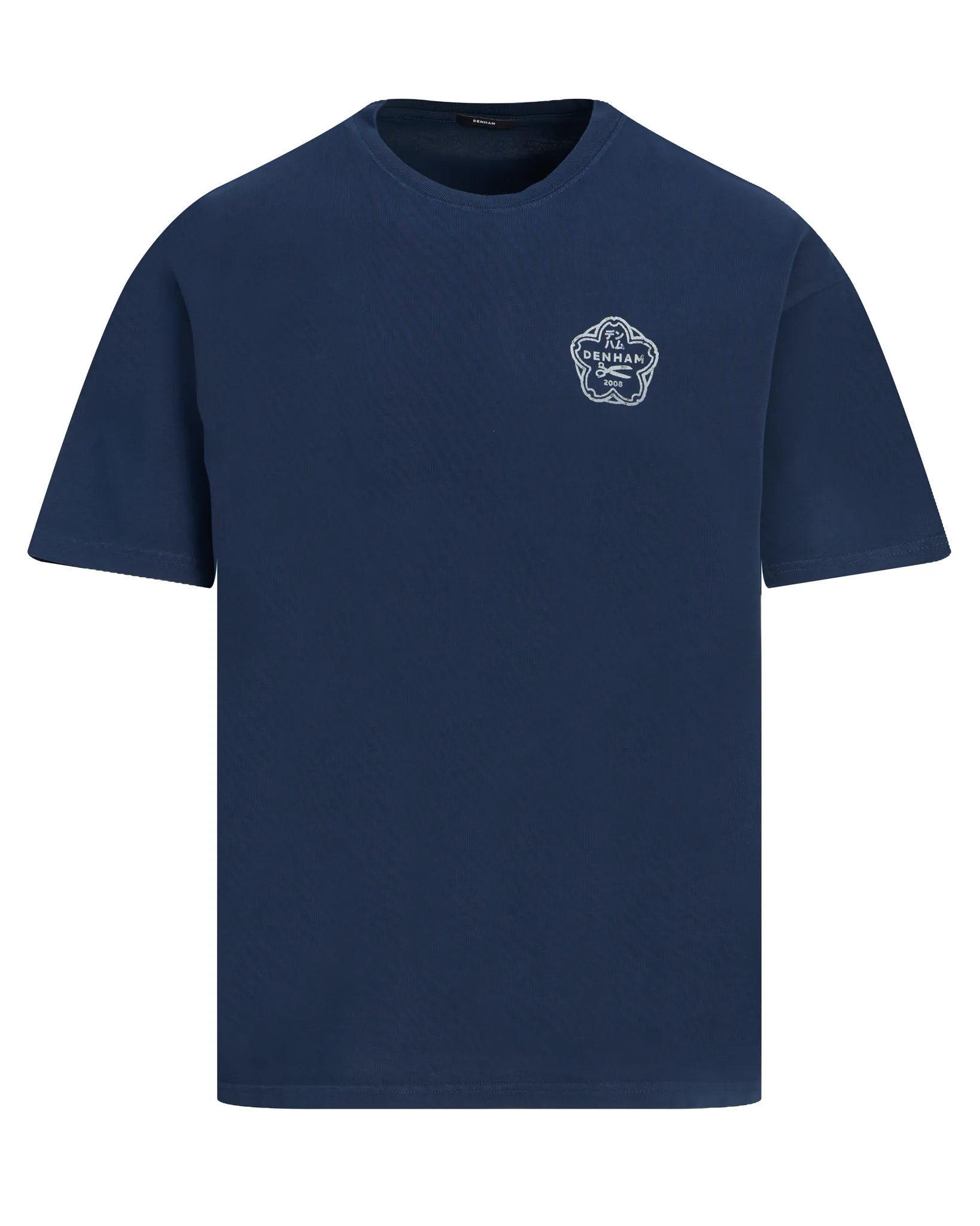 Denham T-shirt Sake Blauw 111230-001-L