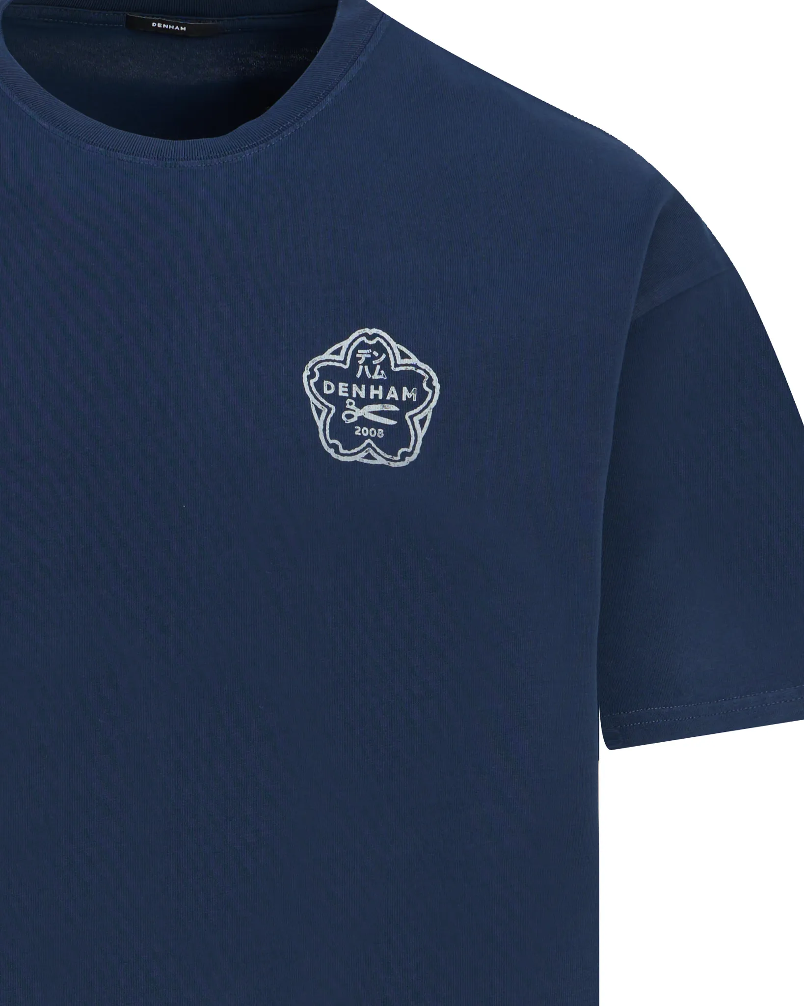 Denham T-shirt Sake Blauw 111230-001-L