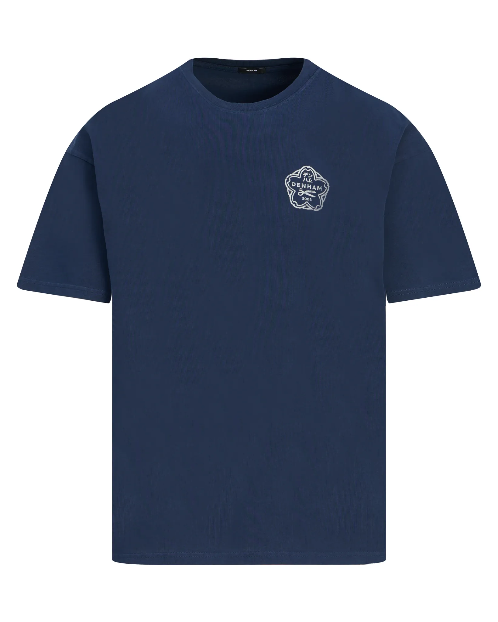 Denham T-shirt Lines Blauw 111231-001-L