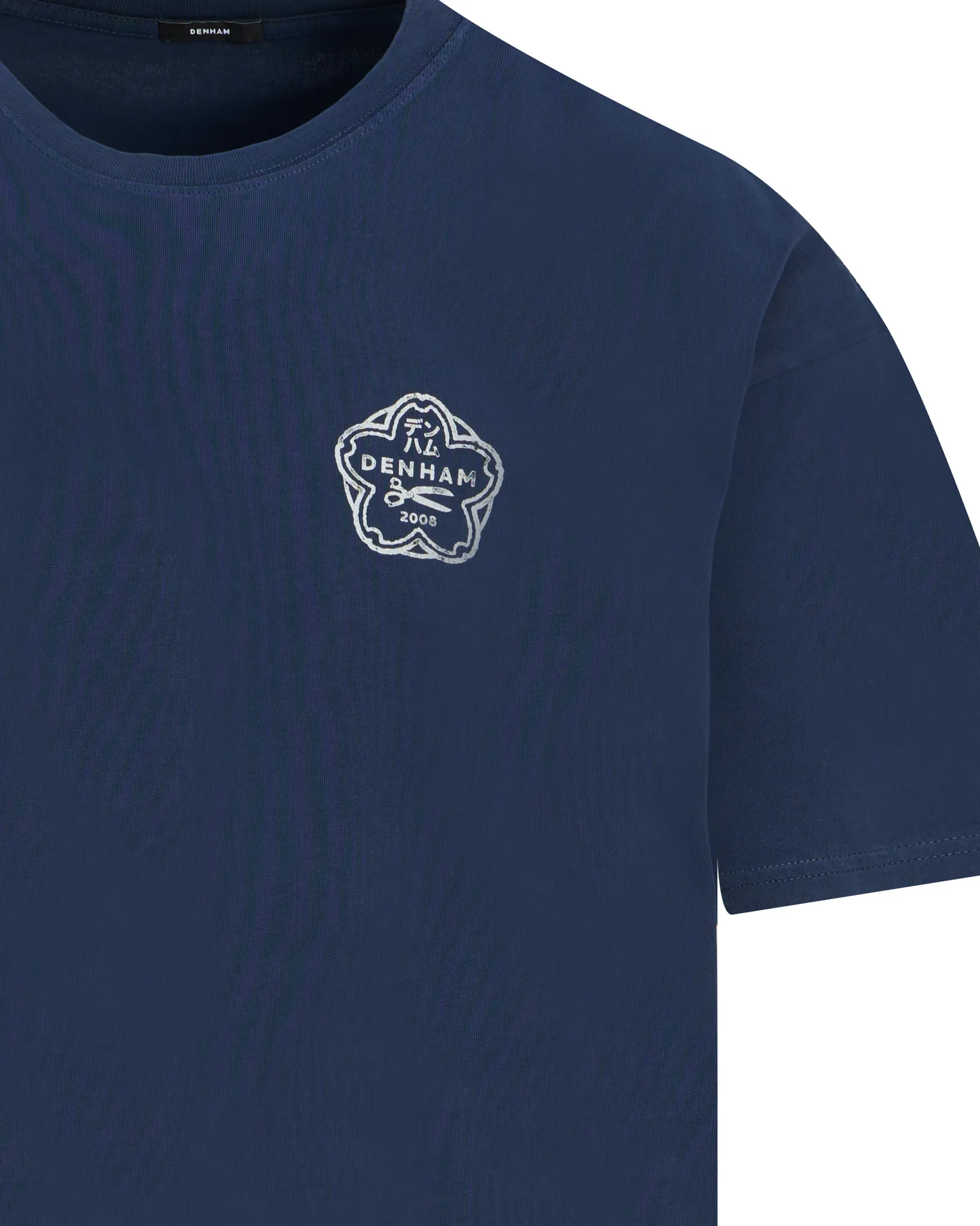 Denham T-shirt Lines Blauw 111231-001-L