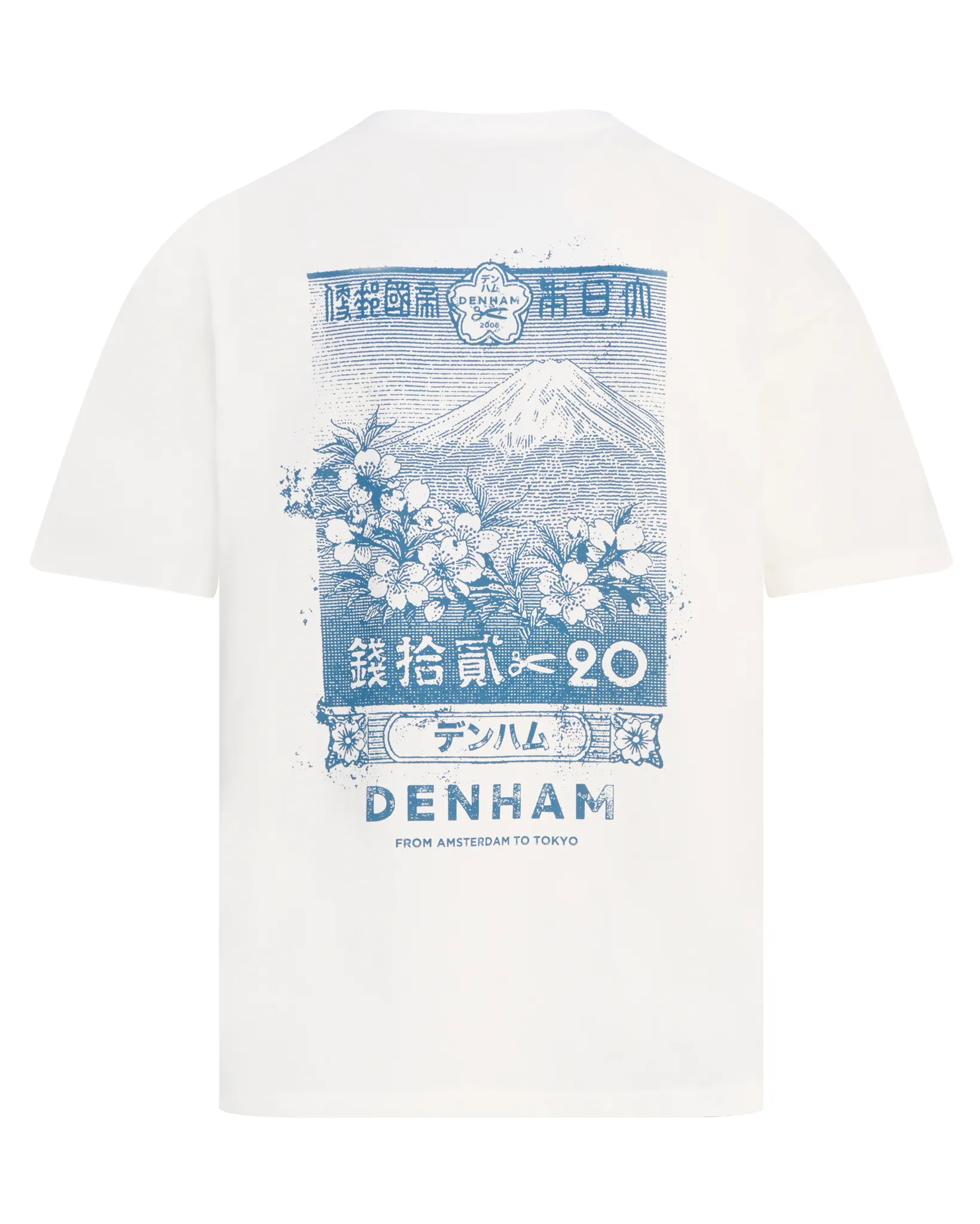 Denham T-shirt Himari Wit 111235-001-L