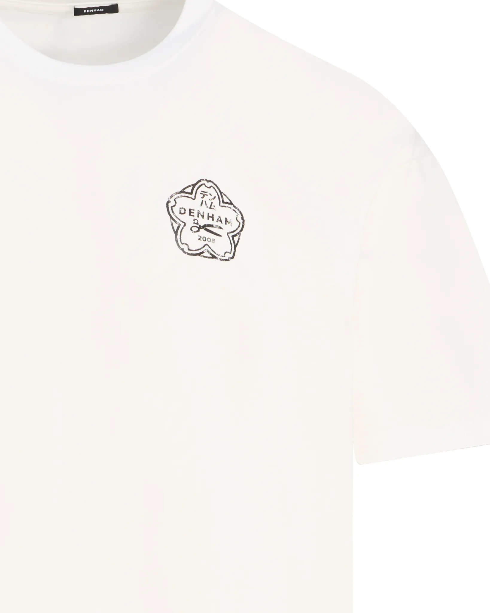 Denham T-shirt Roots Wit 111236-001-L