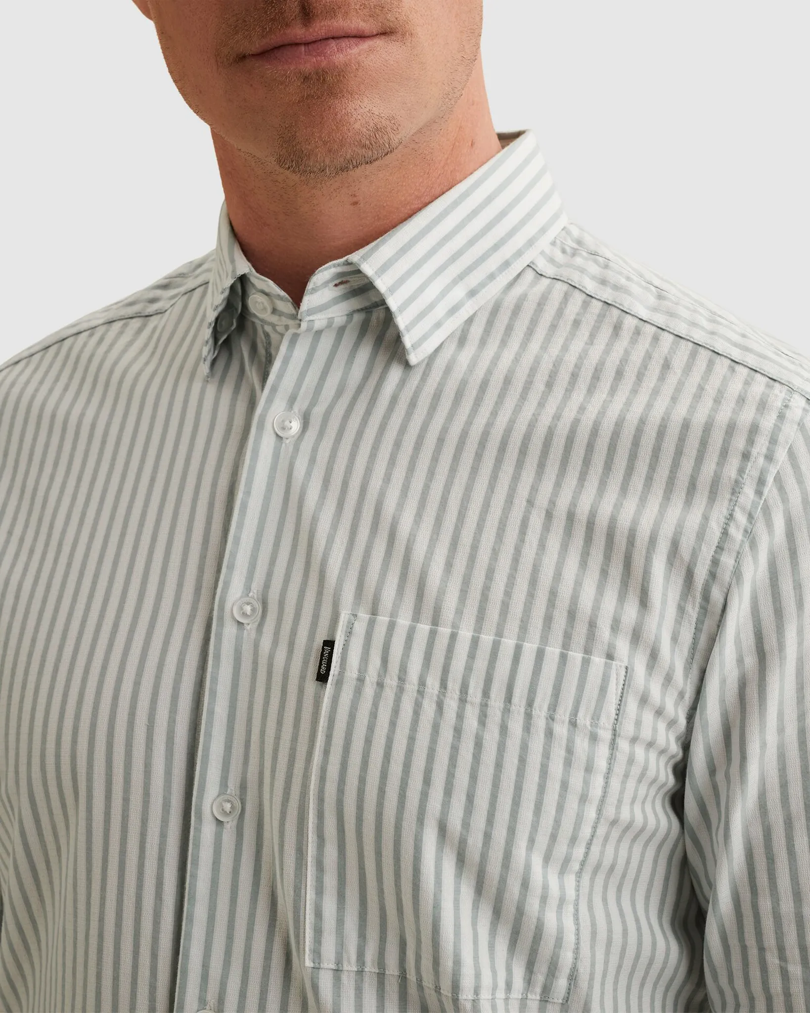 Vanguard Casual Overhemd Wit 111243-001-L