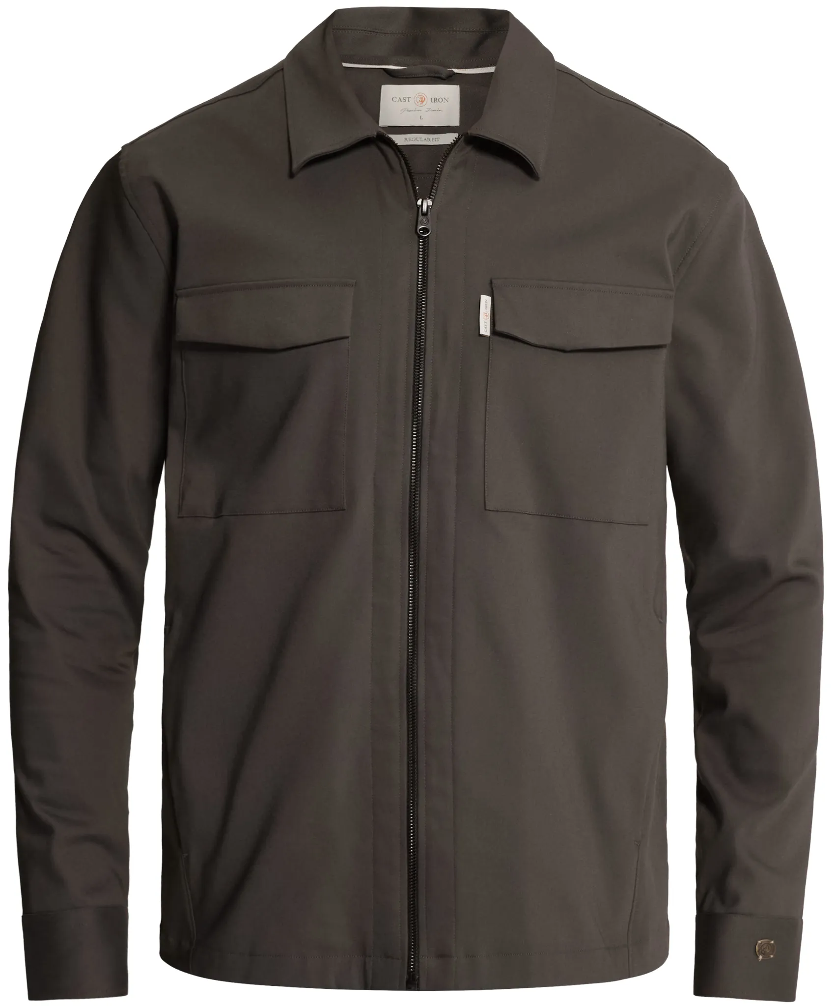 Cast Iron Casual overhemd Grijs 111430-001-L