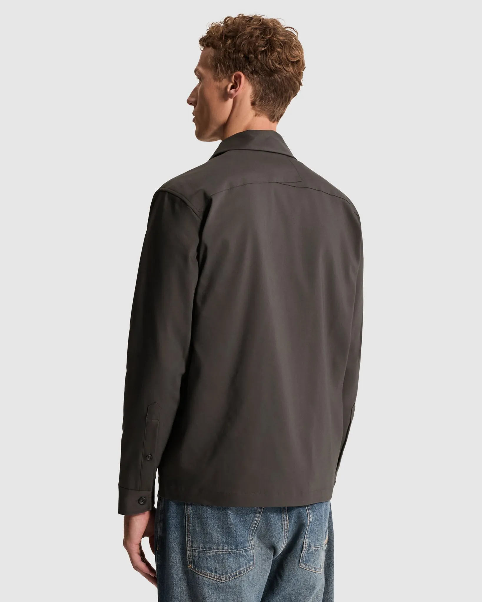 Cast Iron Overshirt Tech Stretch Grijs 111430-001-L