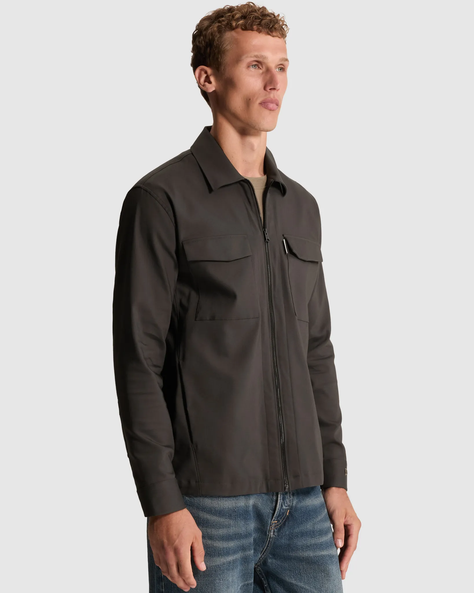 Cast Iron Casual overhemd Grijs 111430-001-L