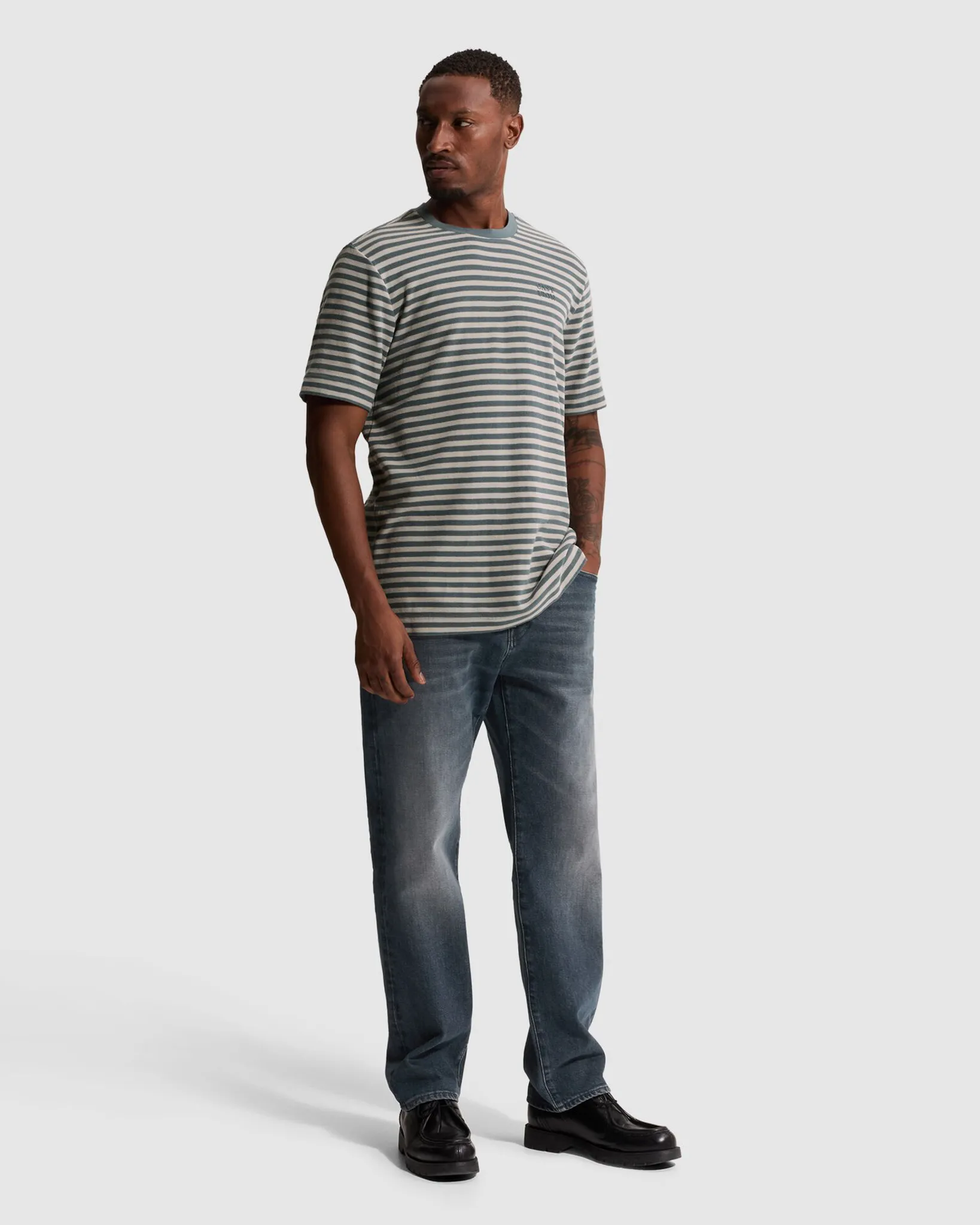 Cast Iron T-shirt Korte mouw Blauw 111440-001-L