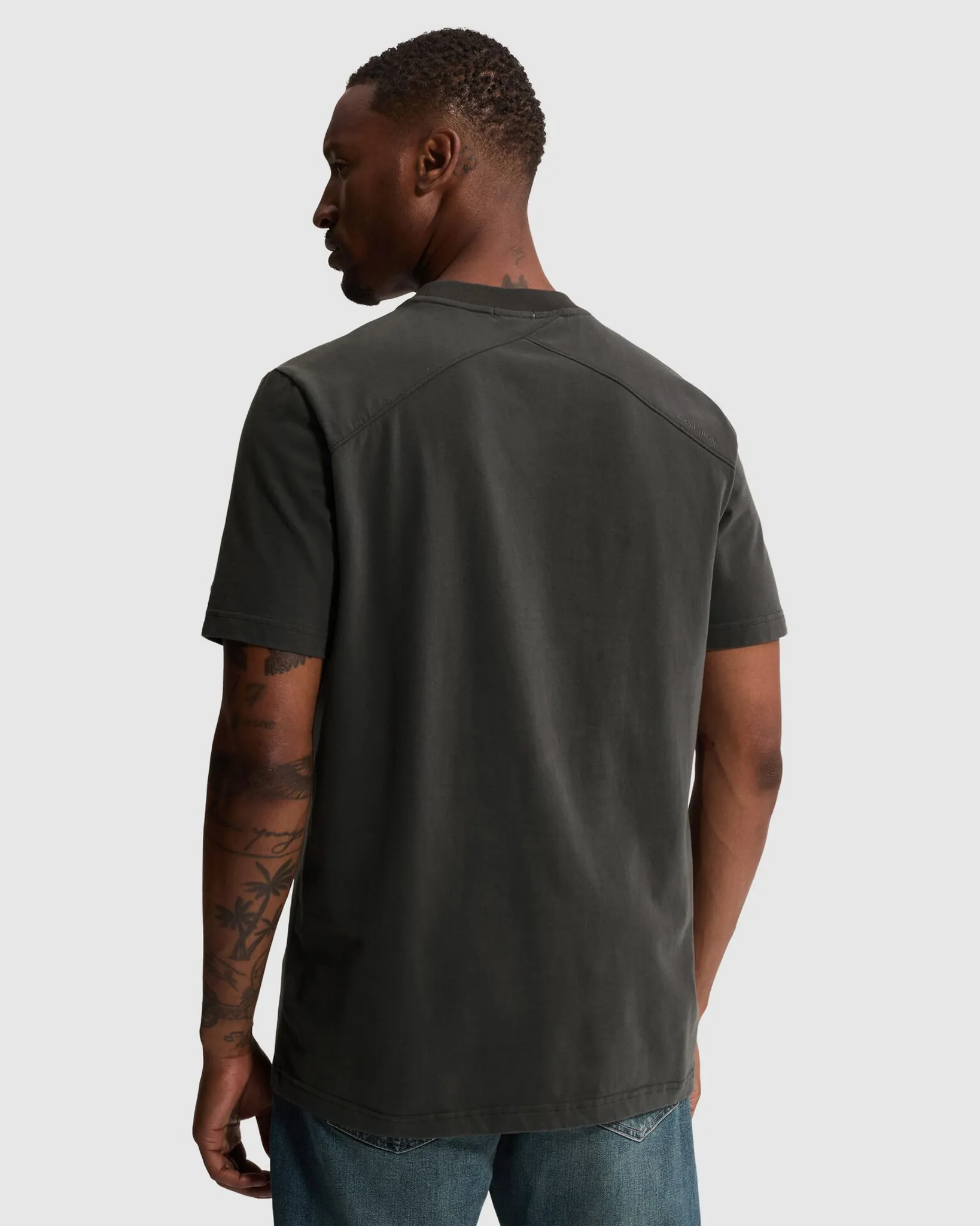 Cast Iron T-shirt Korte mouw Grijs 111442-001-L