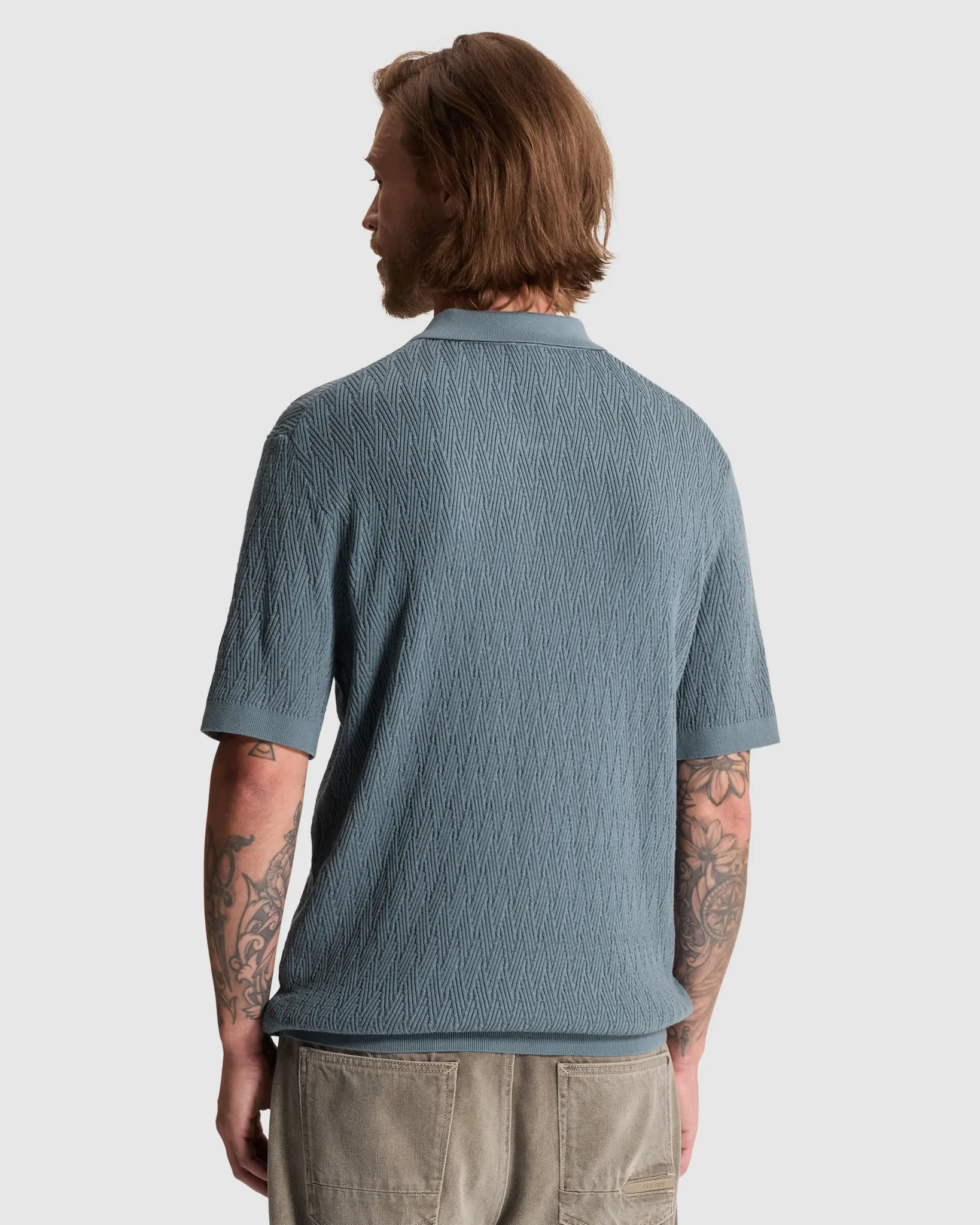 Cast Iron Polo Blauw 111444-001-L