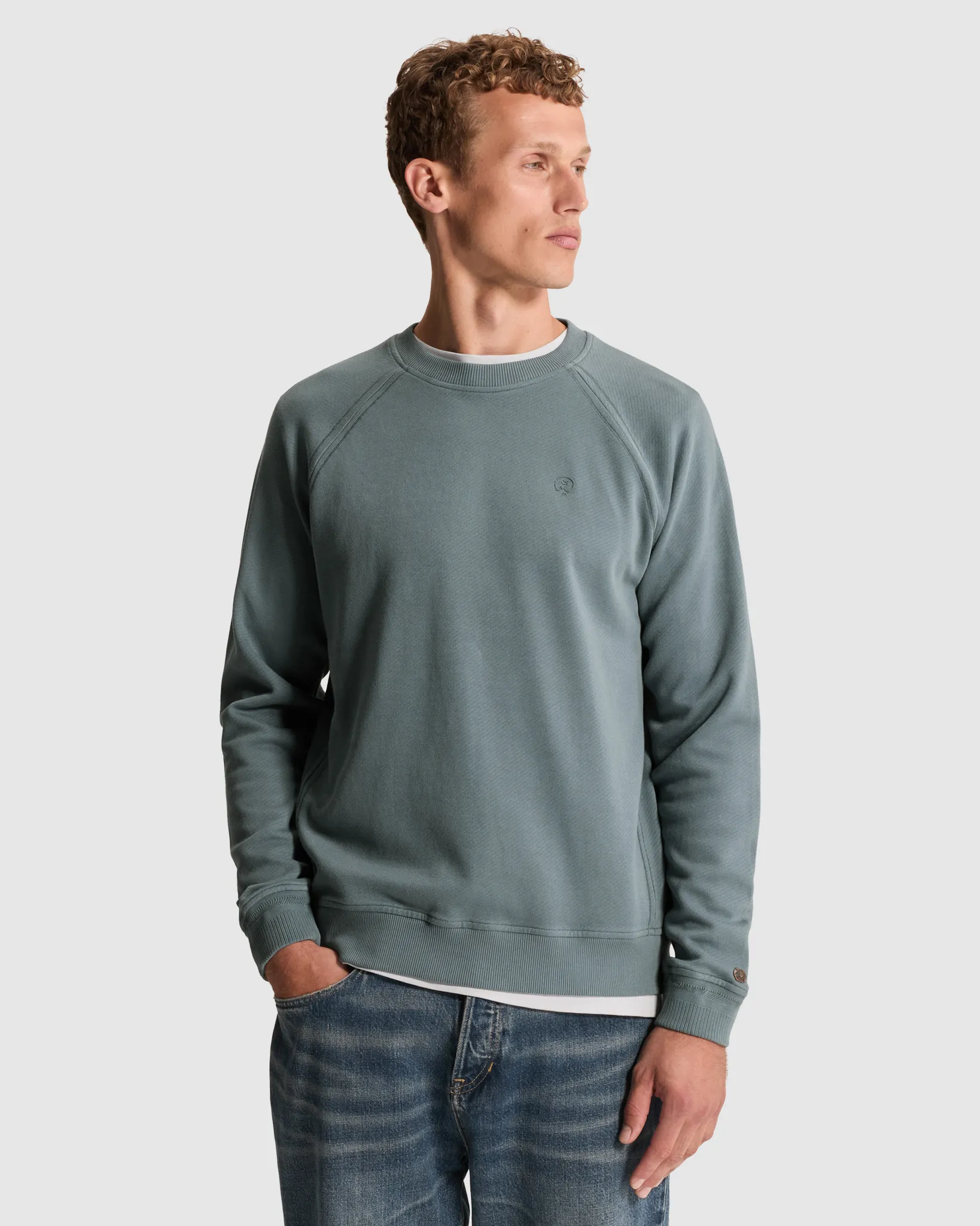Cast Iron Sweater Blauw 111445-001-L