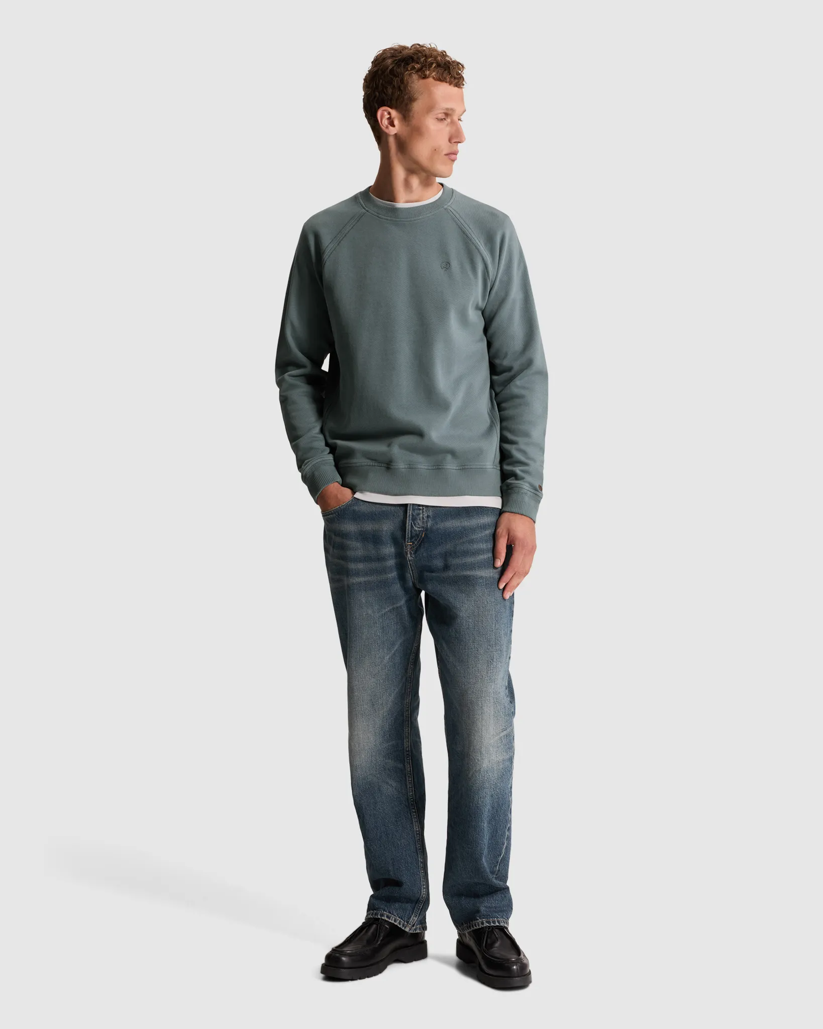 Cast Iron Sweater Blauw 111445-001-L