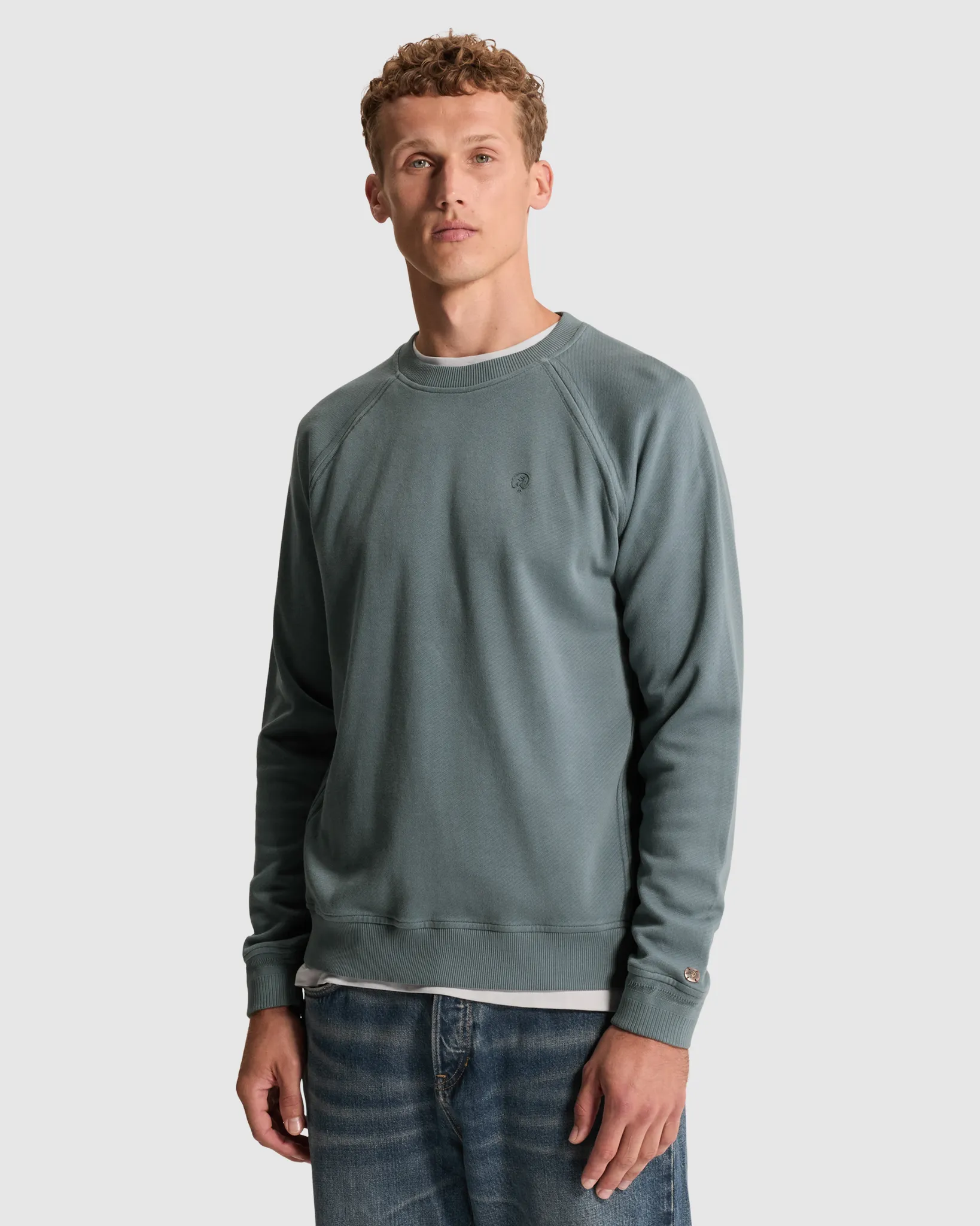 Cast Iron Sweater Blauw 111445-001-L