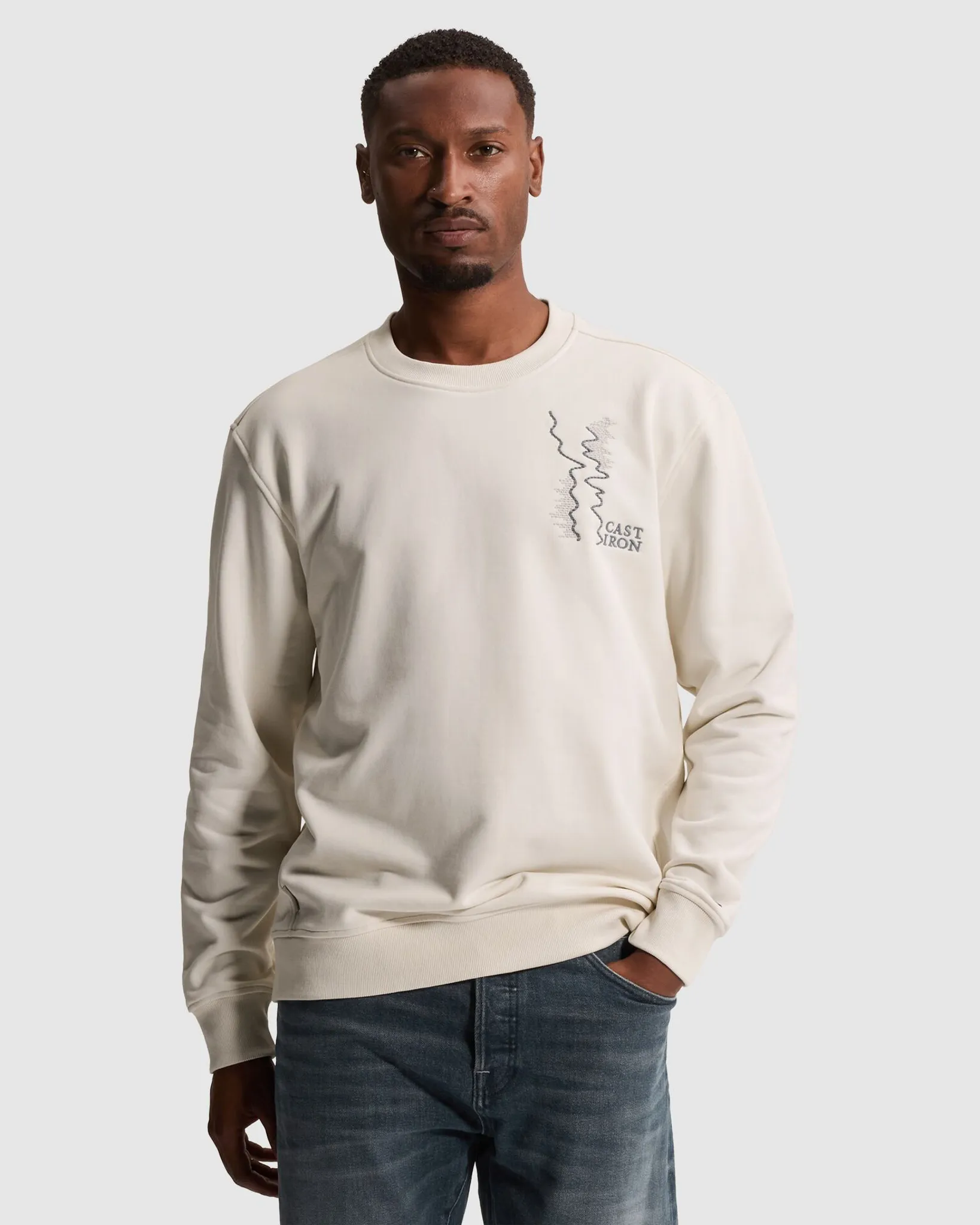 Cast Iron Sweater Wit 111447-001-L