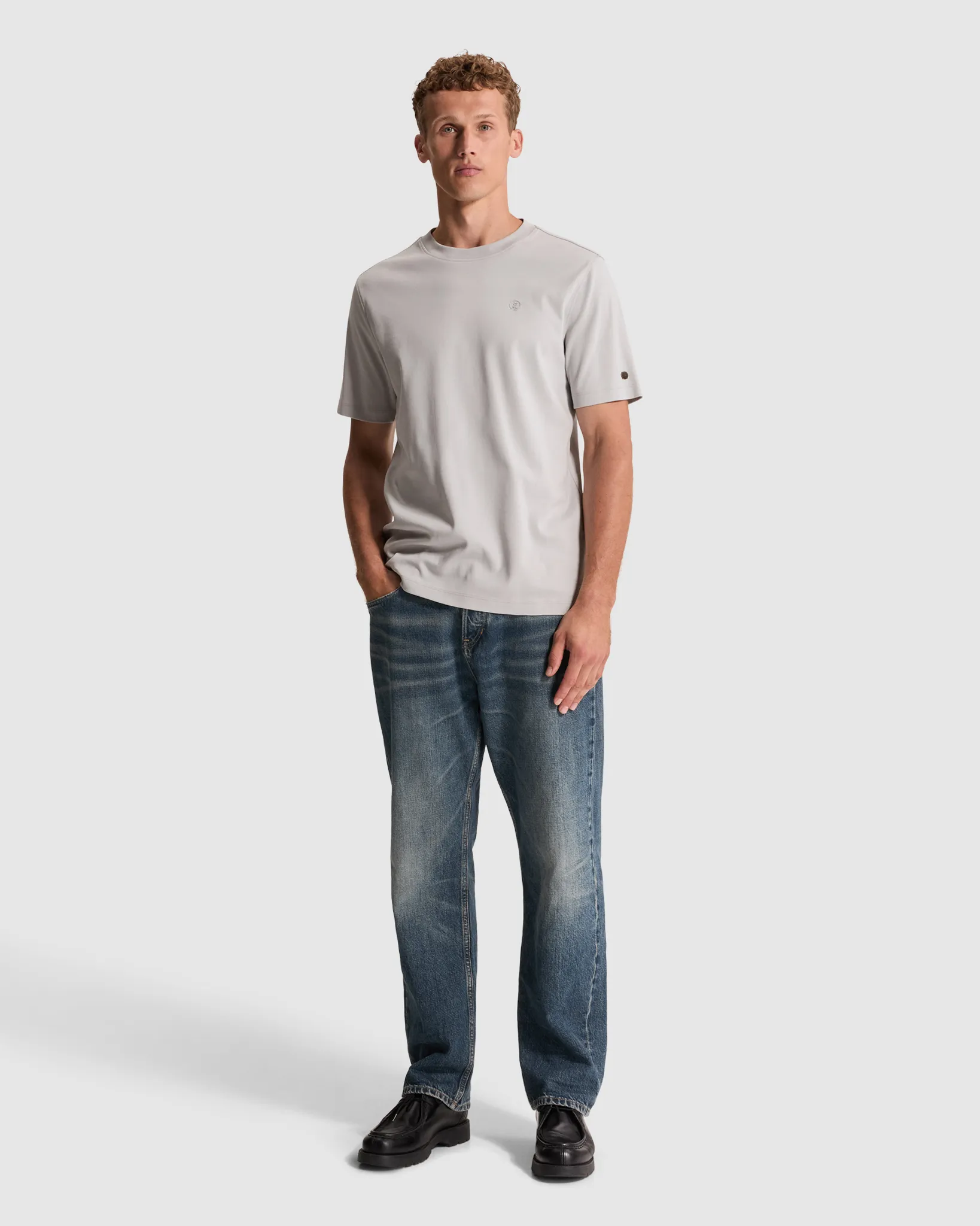 Cast Iron T-shirt Grijs 111453-001-L