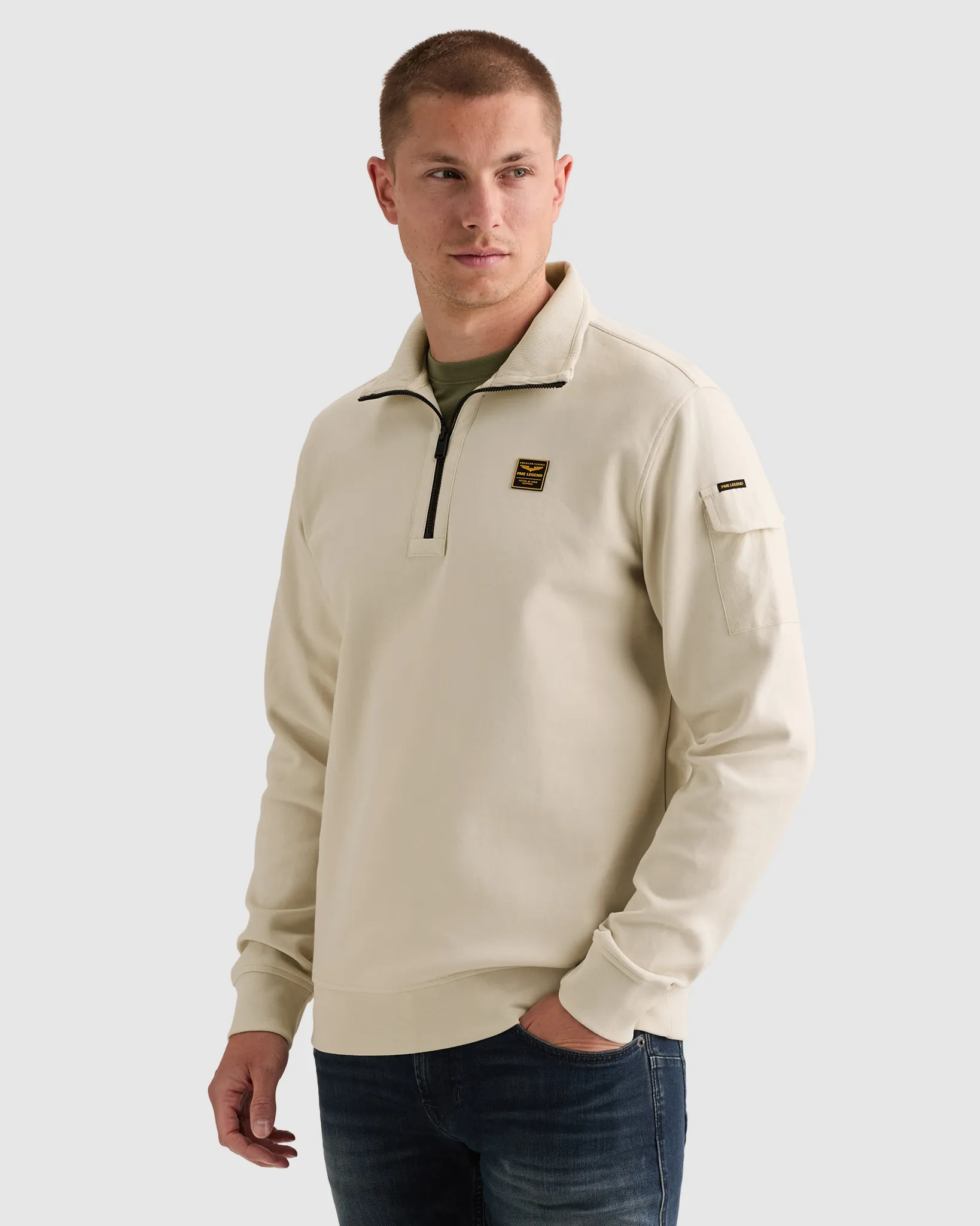PME Legend Schipperstrui Wit 111462-001-L