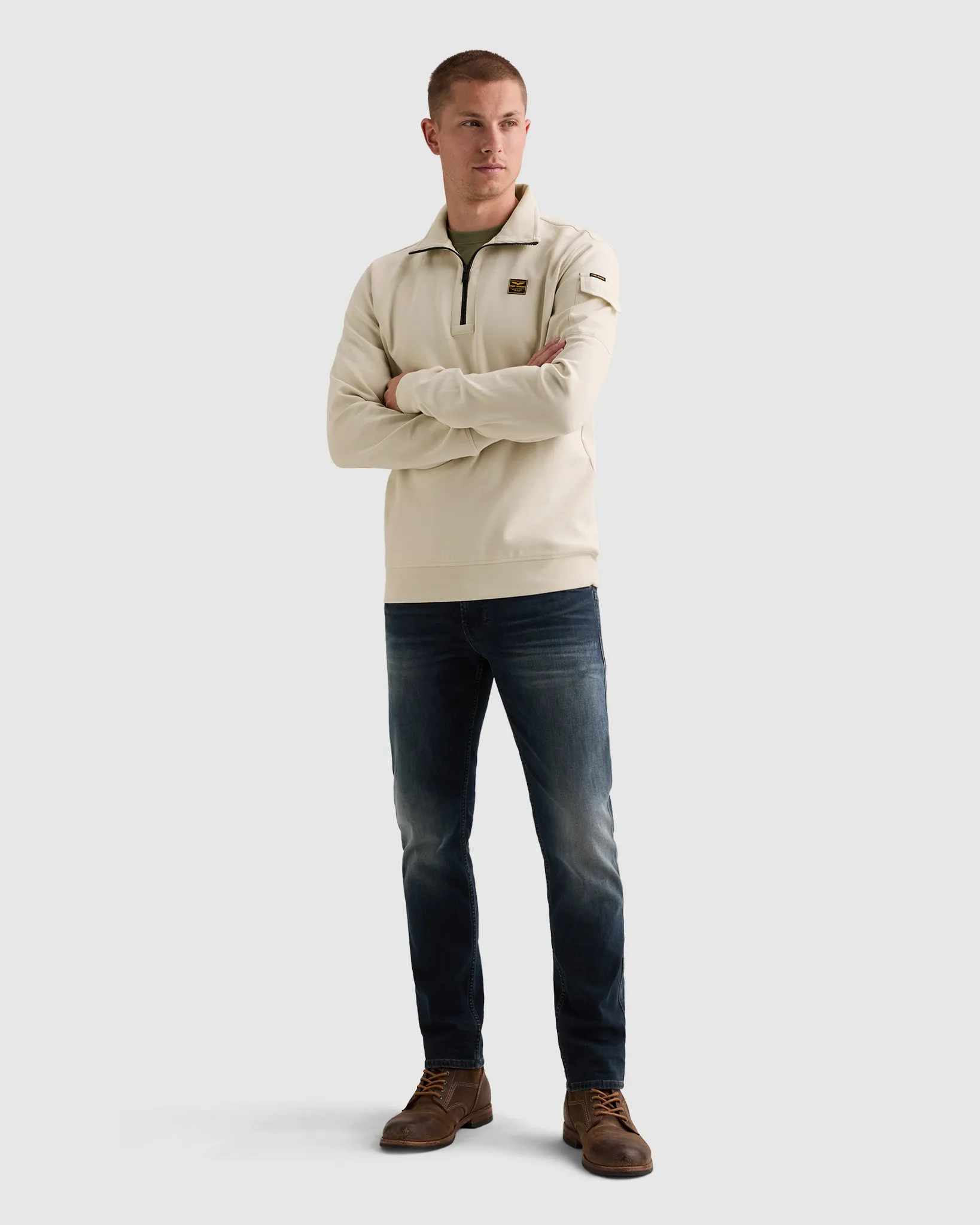 PME Legend Schipperstrui Wit 111462-001-L
