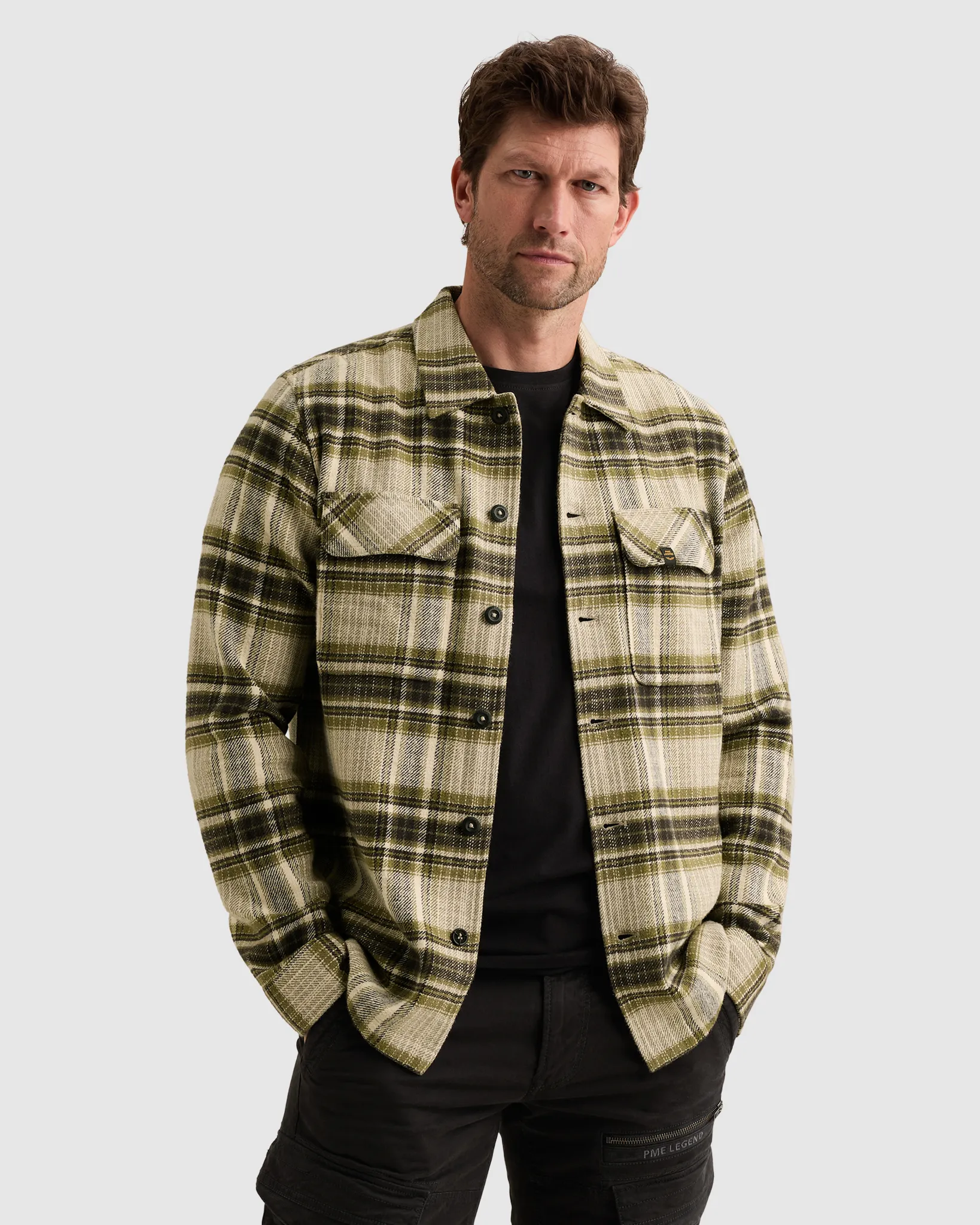 PME Legend Overshirt Groen 111467-001-L
