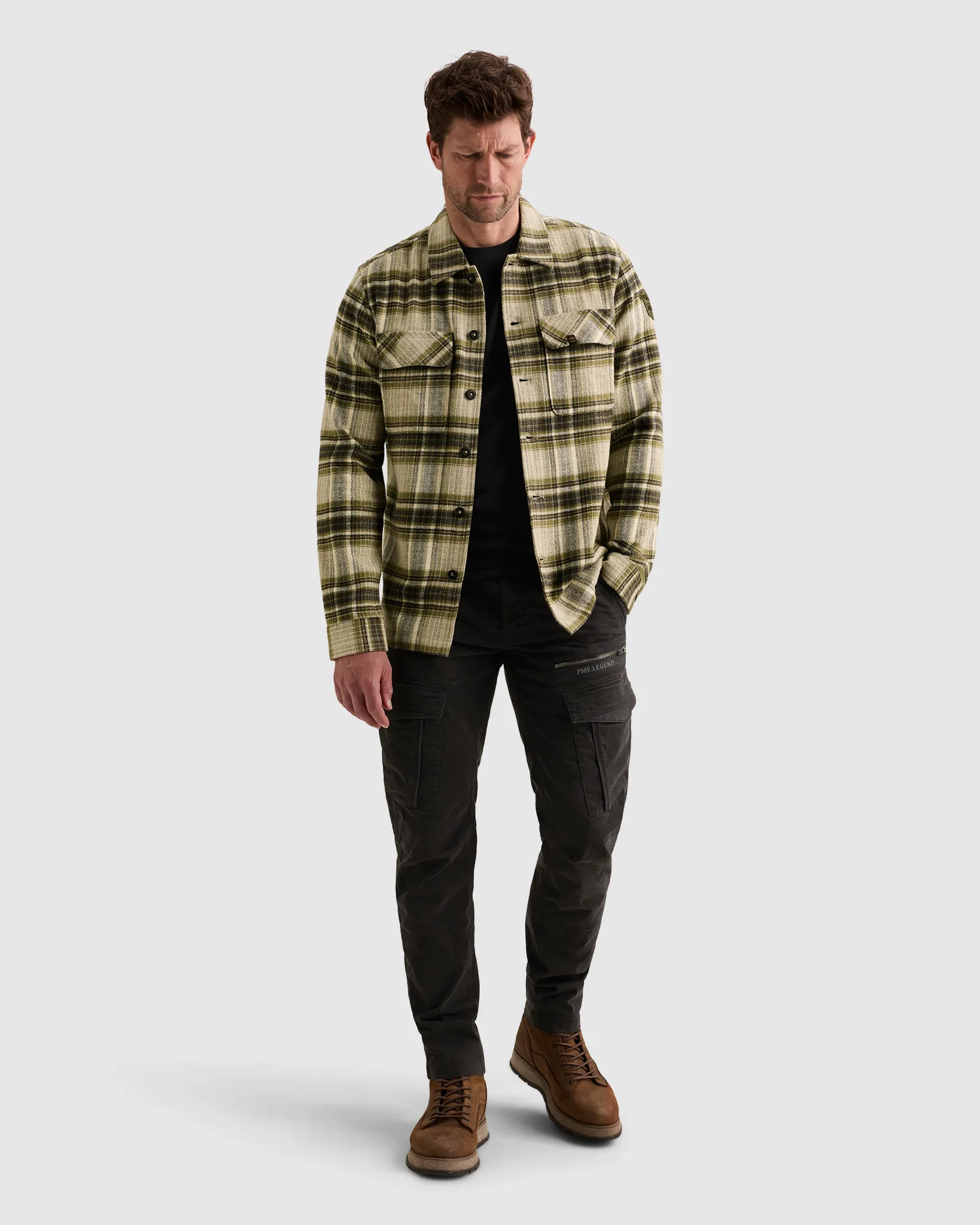 PME Legend Overshirt Groen 111467-001-L