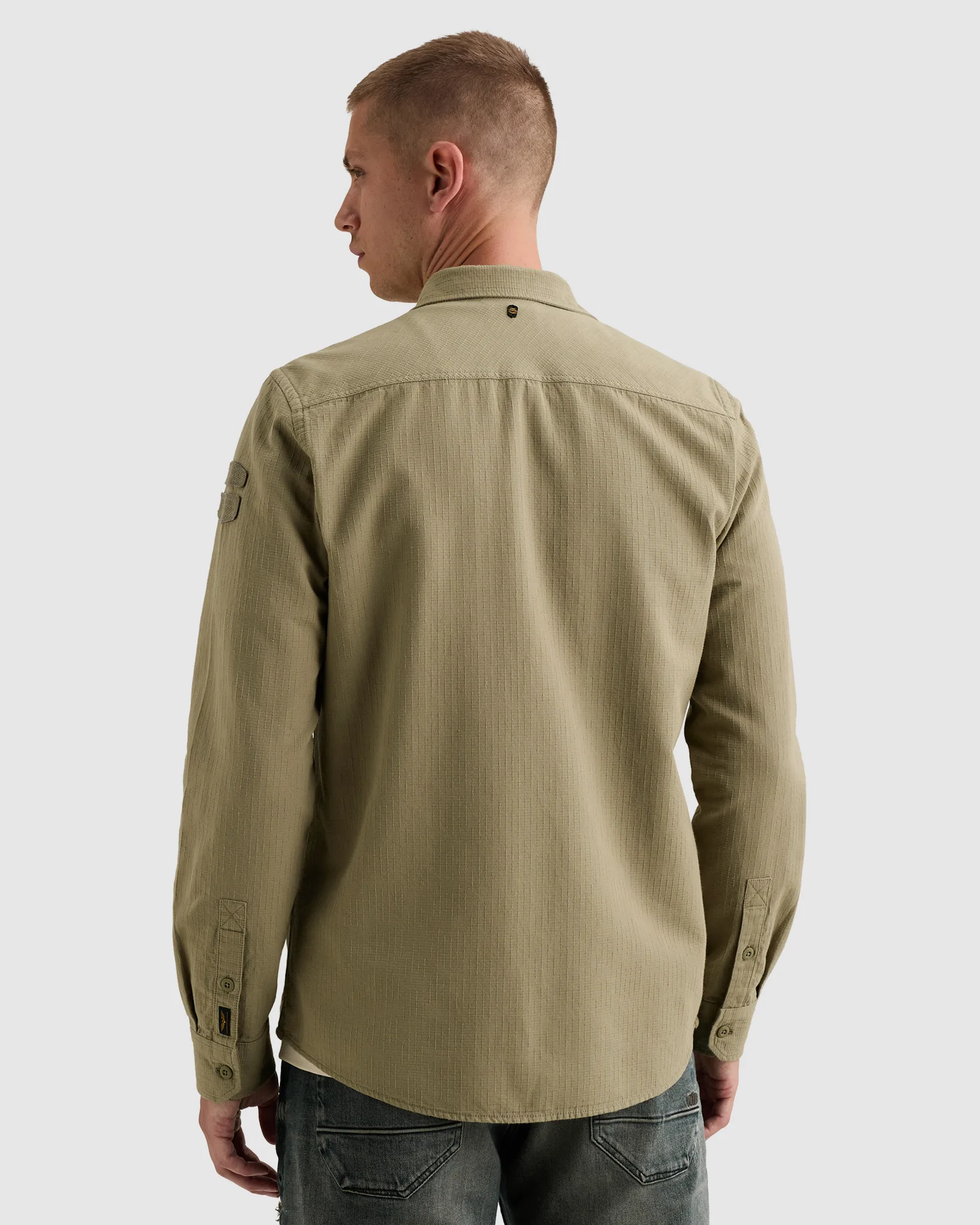 PME Legend Casual overhemd Donker groen 111468-001-L