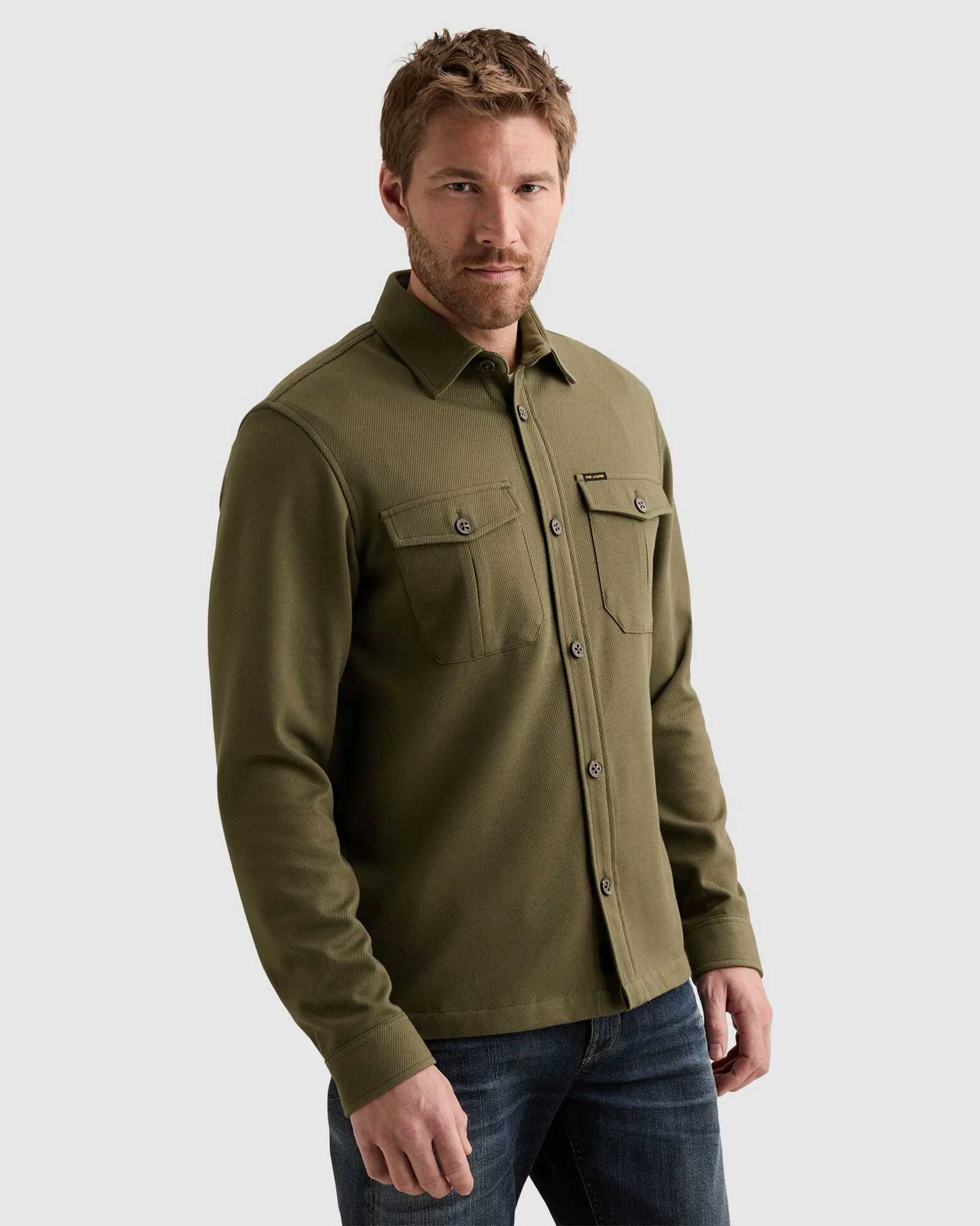 PME Legend Overshirt Blauw 111469-001-L
