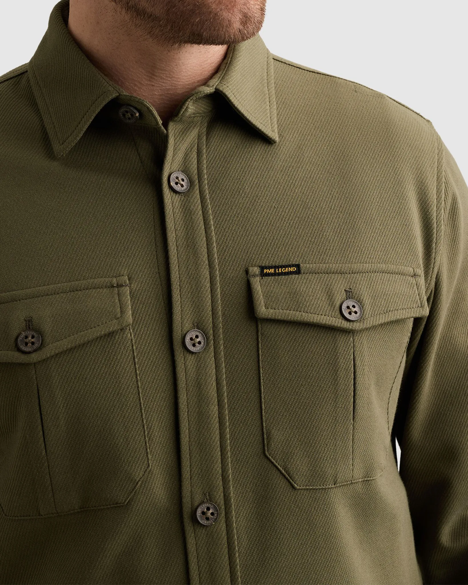 PME Legend Overshirt Blauw 111469-001-L