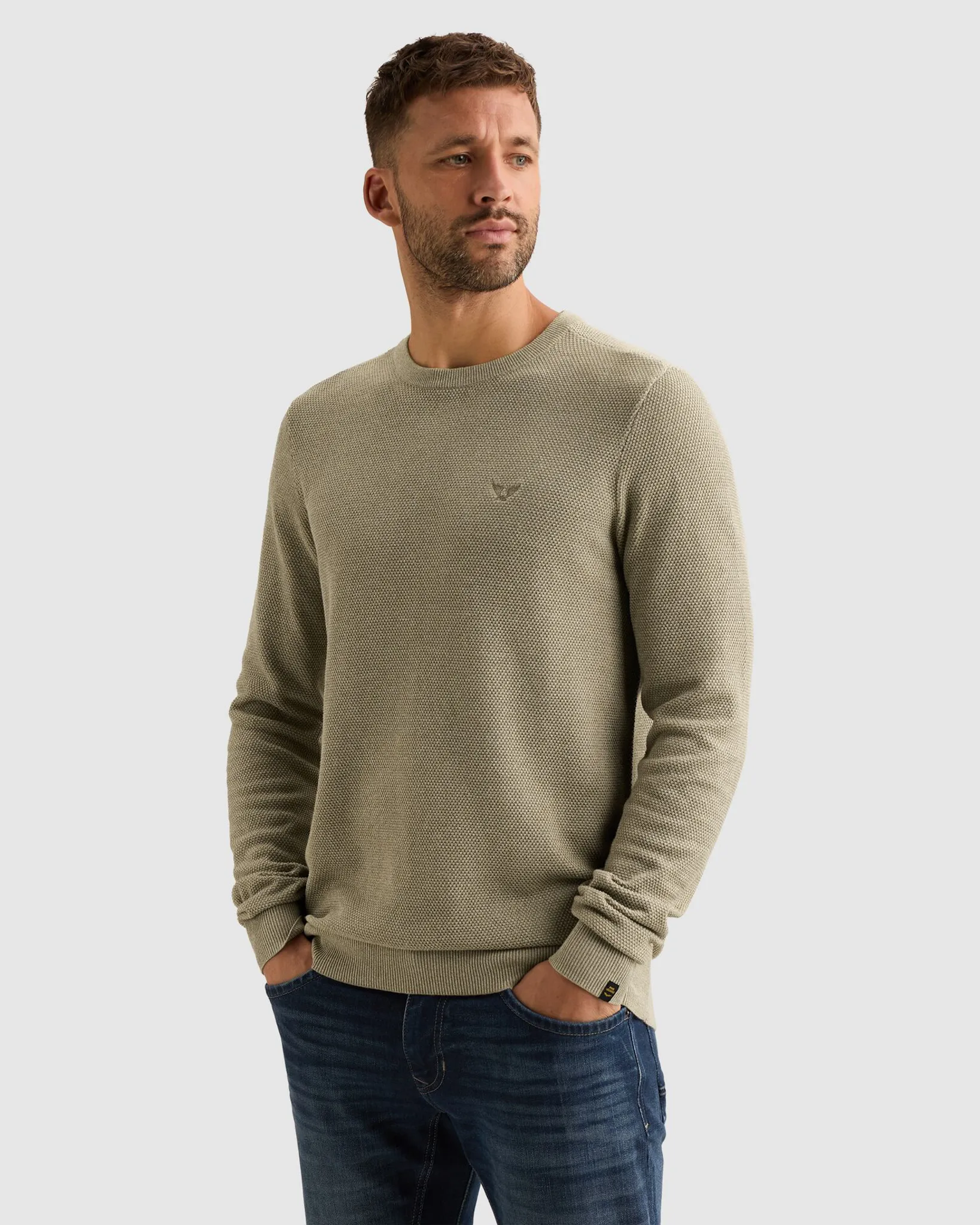 PME Legend Trui Ronde hals Blauw 111470-001-L