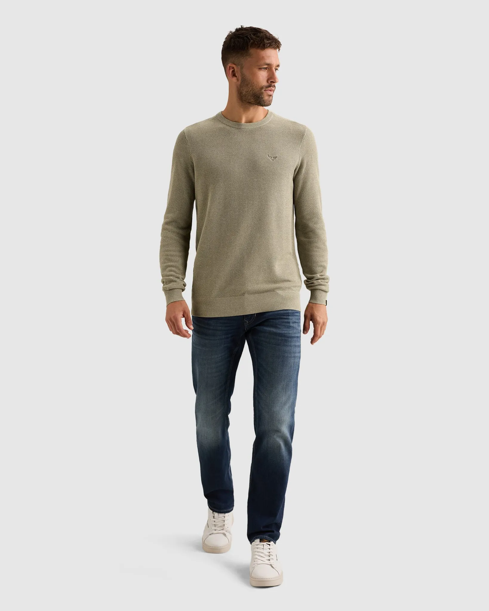PME Legend Trui Ronde hals Blauw 111470-001-L