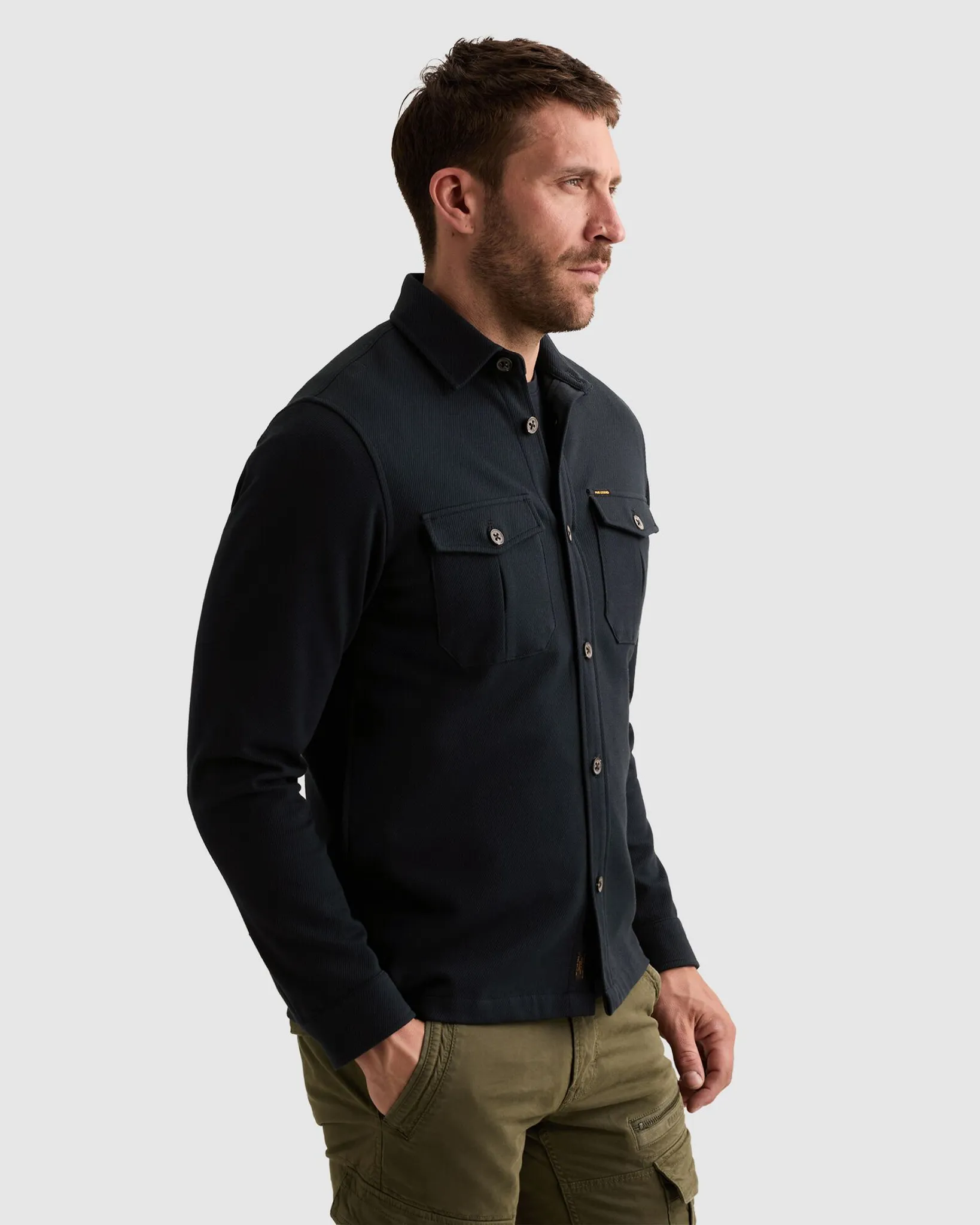 PME Legend Overshirt Blauw 111475-001-L