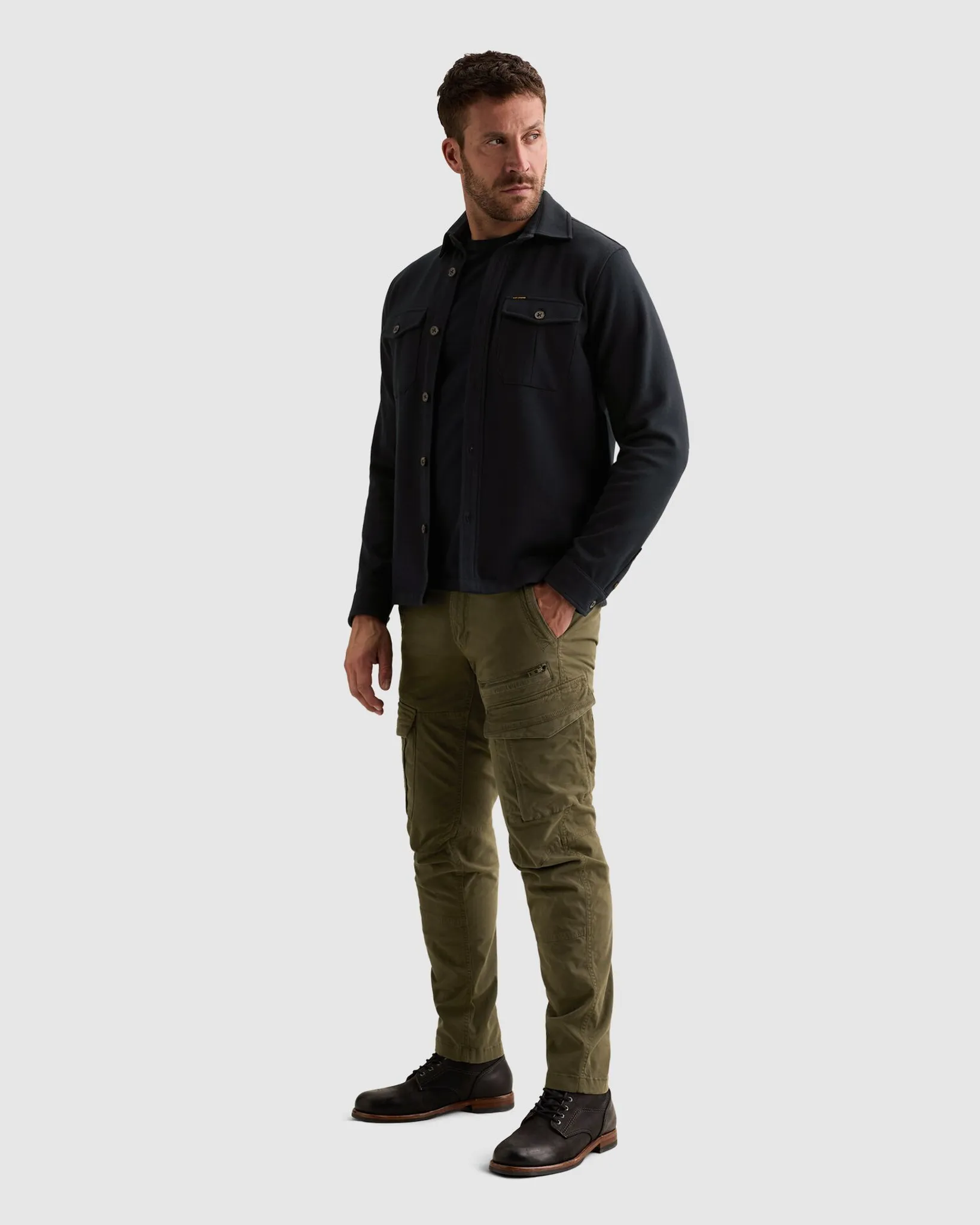 PME Legend Overshirt Blauw 111475-001-L