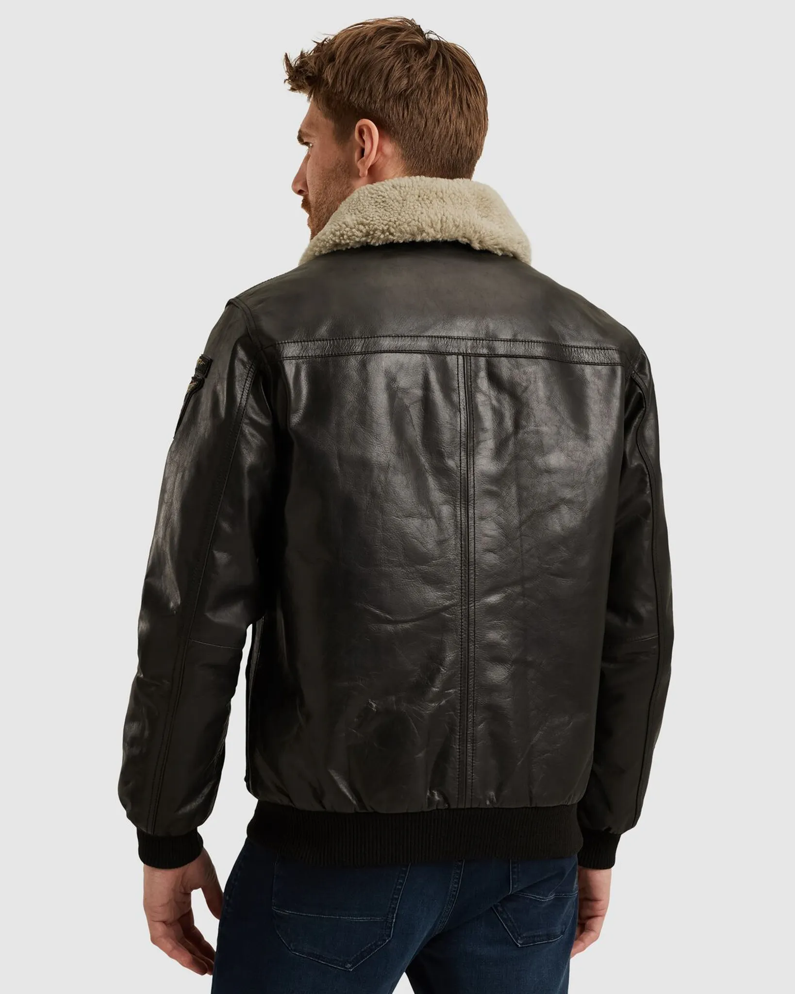 PME Legend Hudson Leren jas Zwart 111486-001-L