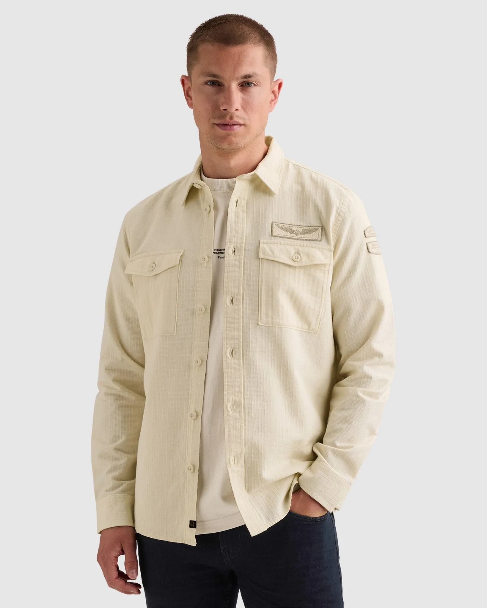 PME Legend Casual Overhemd Wit 111500-001-L