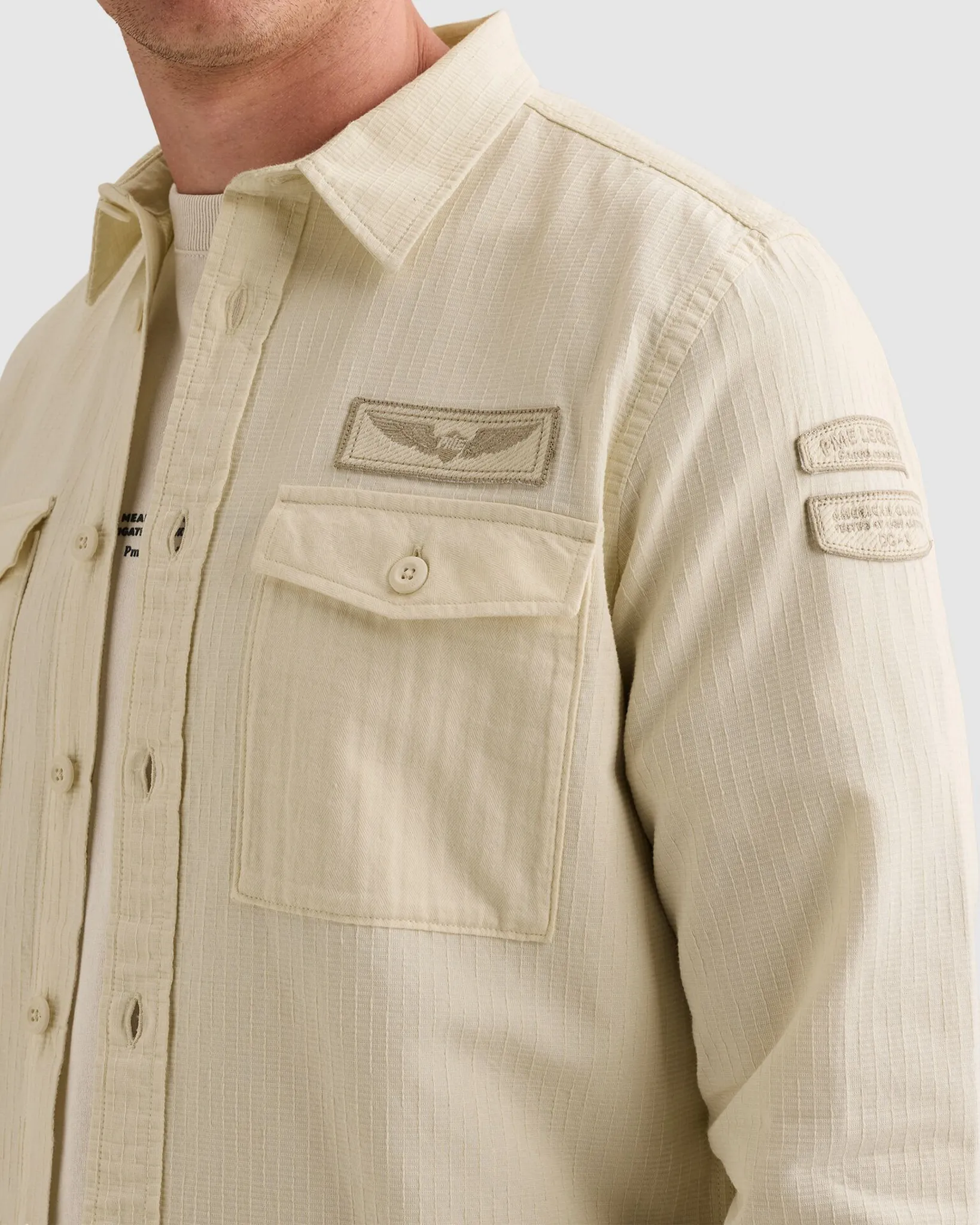 PME Legend Casual Overhemd Wit 111500-001-L