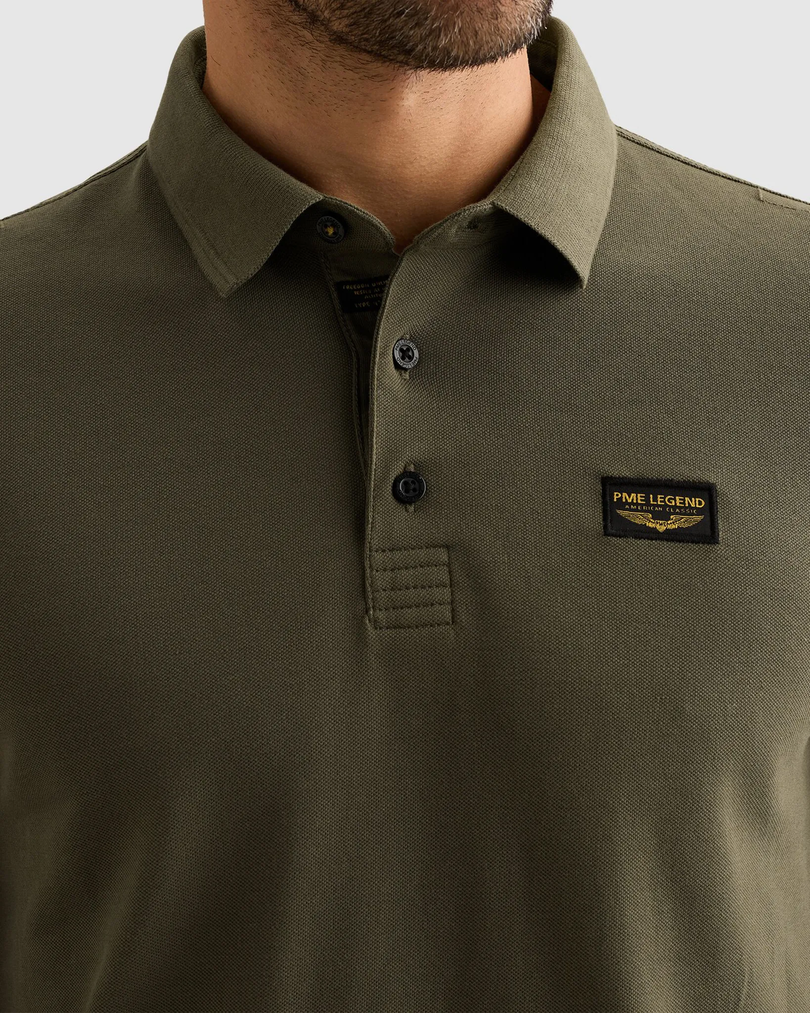 PME Legend Polo Lange mouw Blauw 111515-001-L