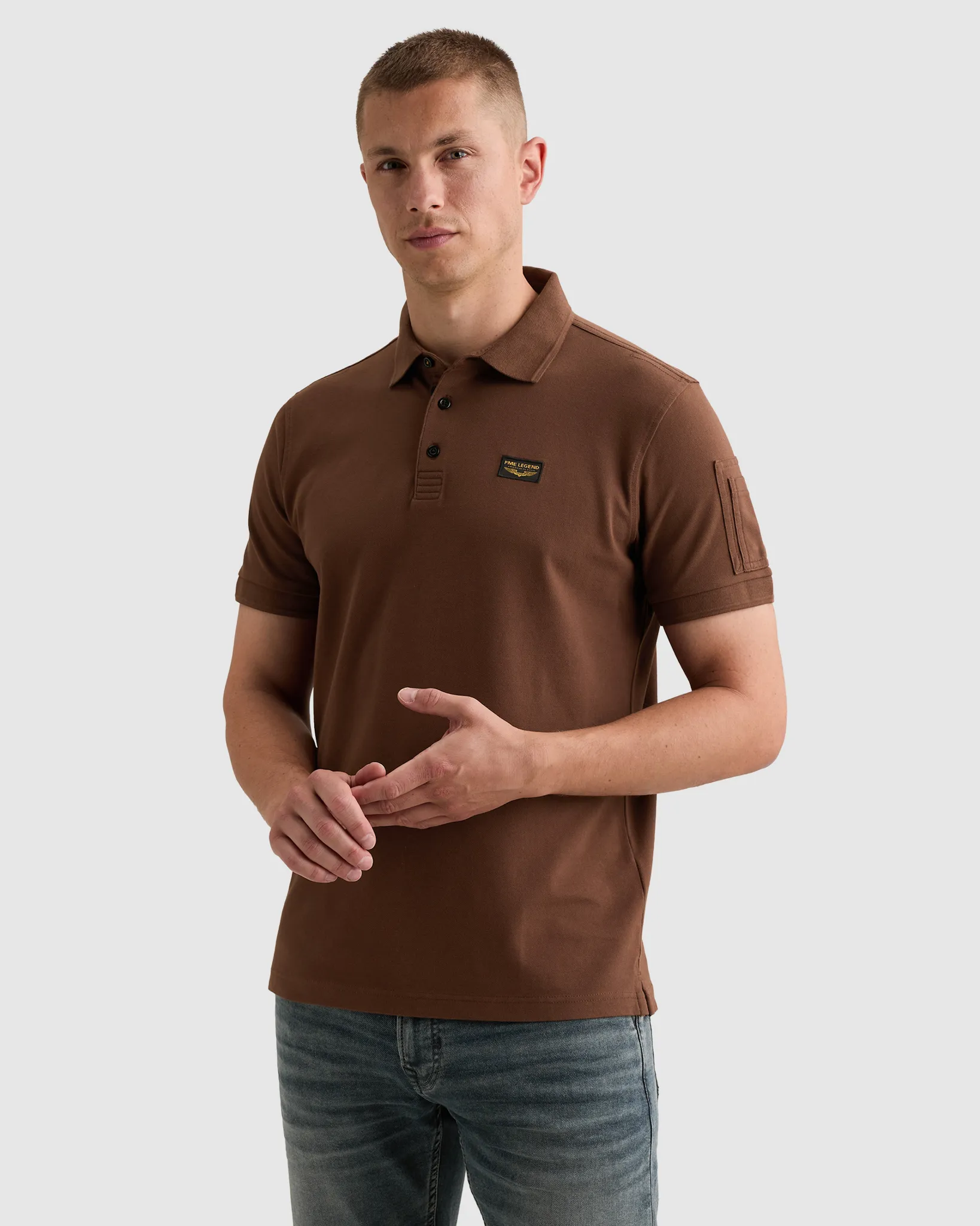 PME Legend Polo Bruin 111520-001-L