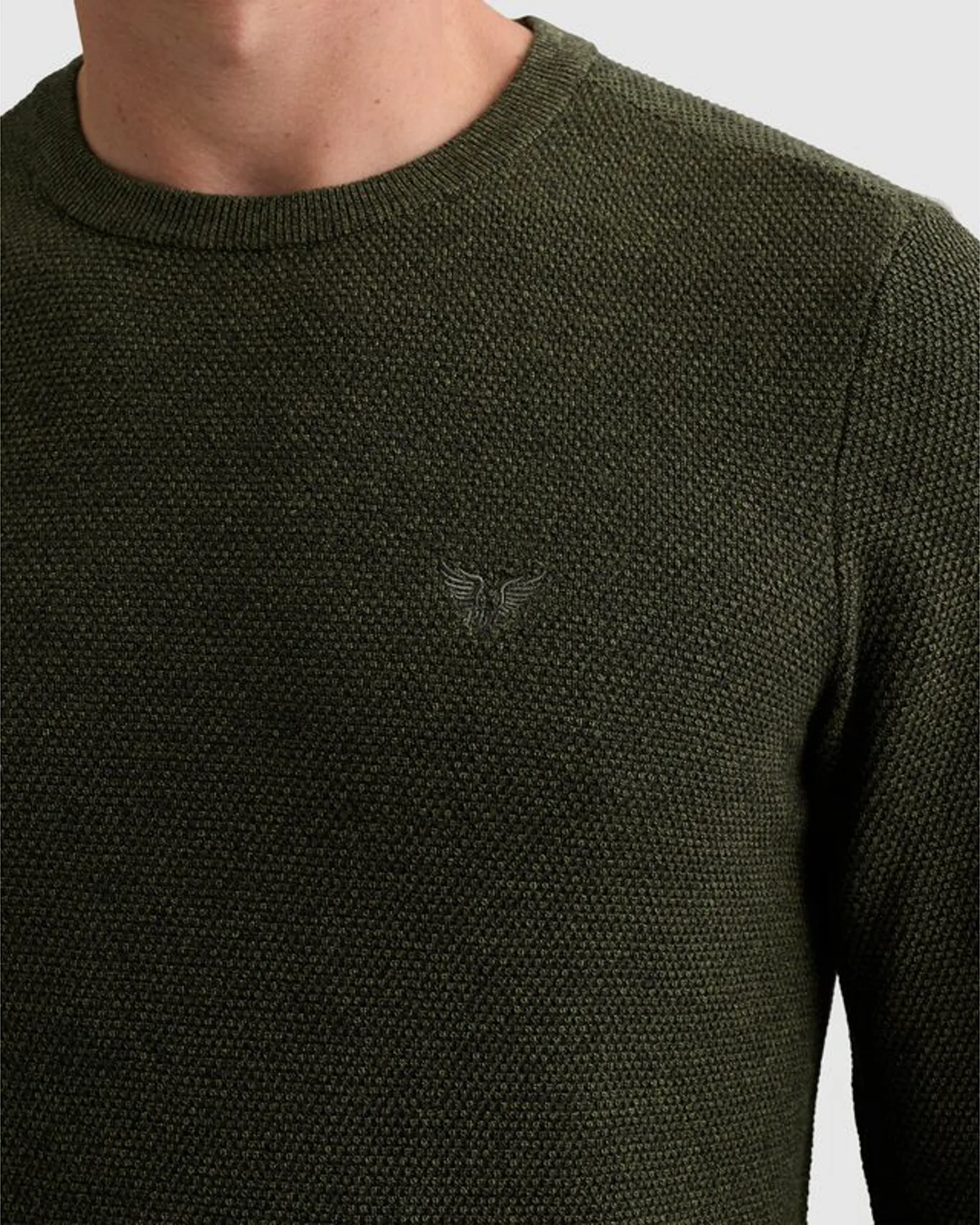 PME Legend Trui ronde hals Groen 111523-001-L