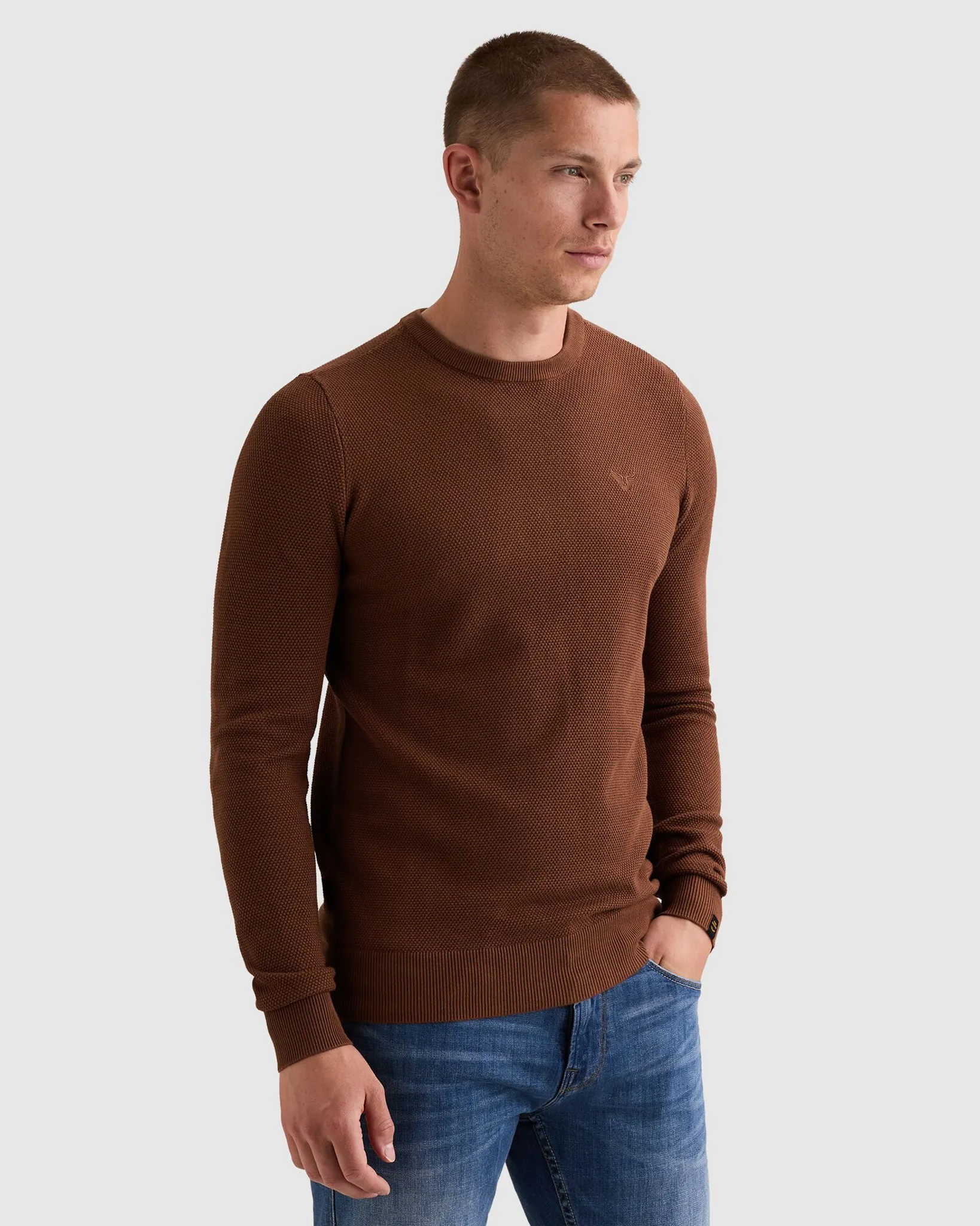 PME Legend Trui Ronde hals Zwart 111524-001-L