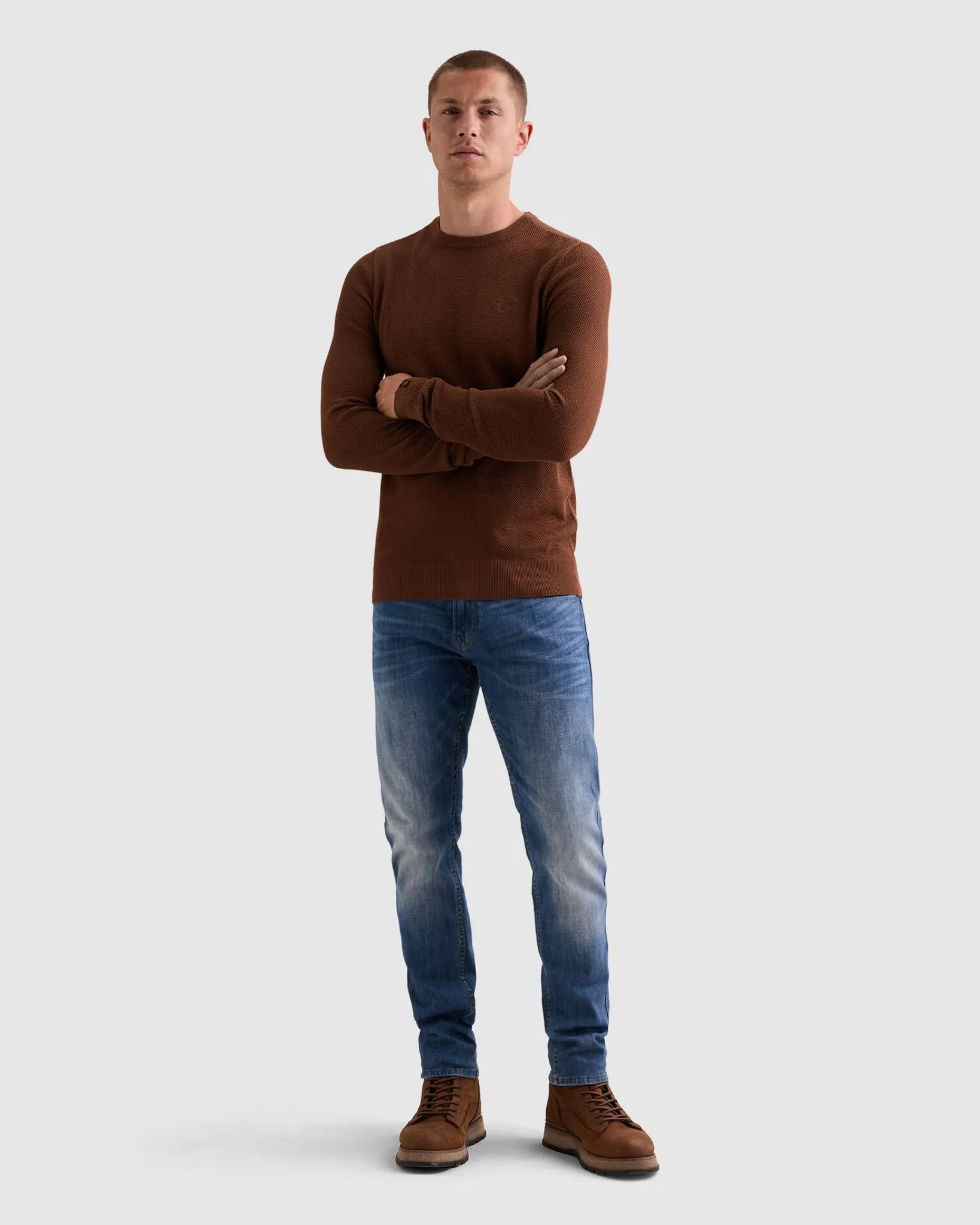 PME Legend Trui Ronde hals Zwart 111524-001-L