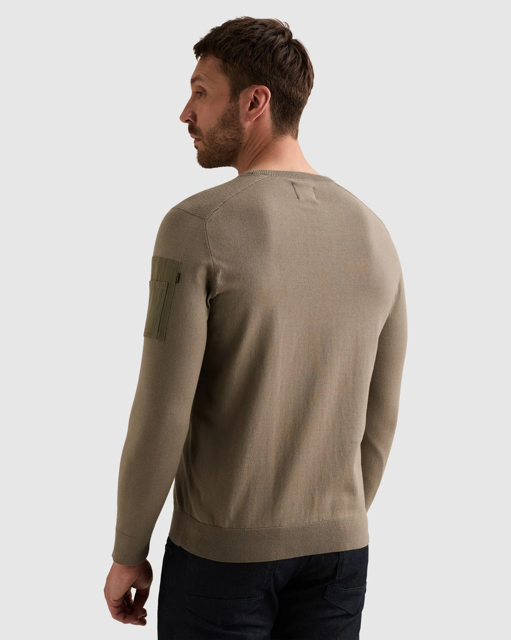 PME Legend Trui ronde hals Donker groen 111526-001-L