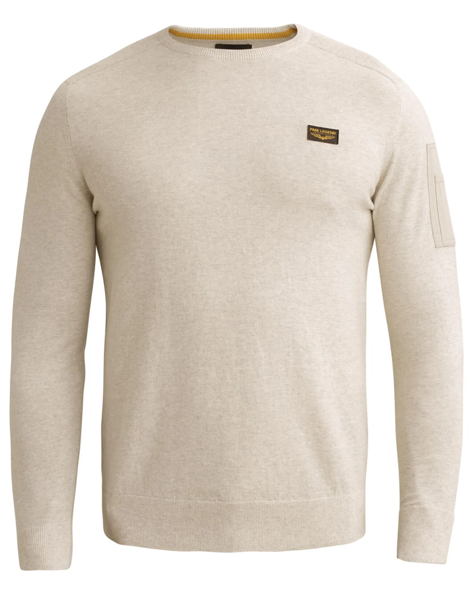 PME Legend Trui ronde hals Wit 111527-001-L