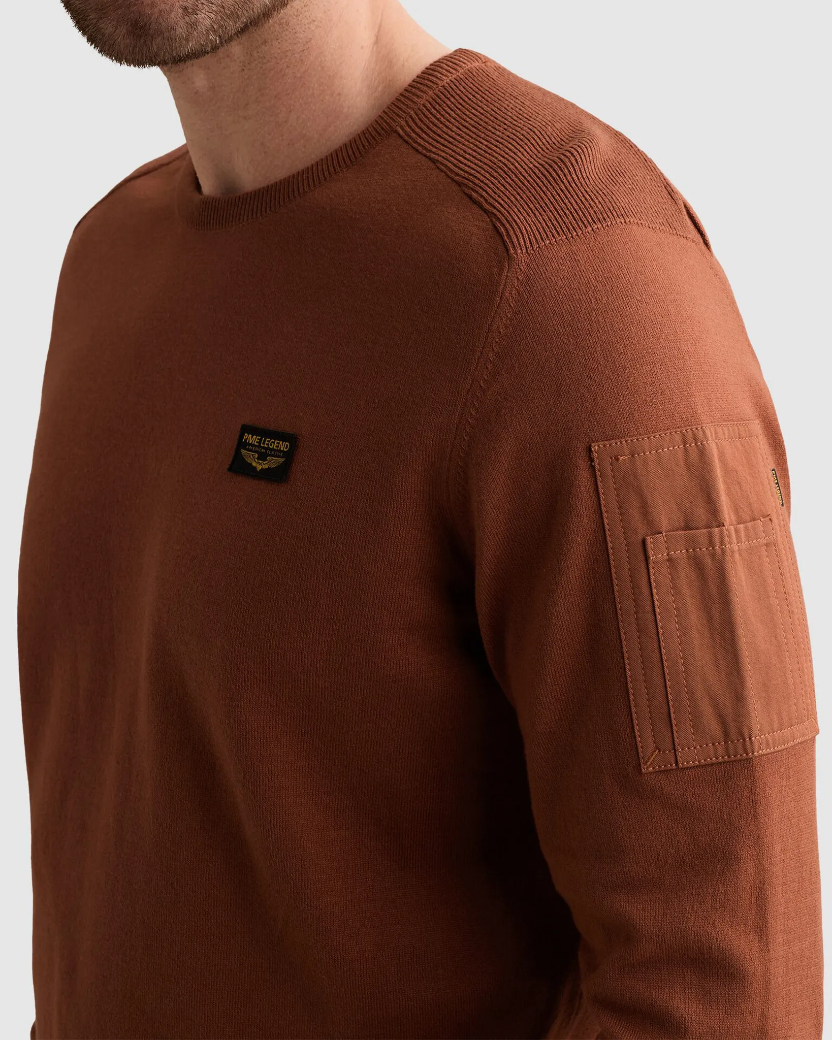 PME Legend Trui ronde hals Zwart 111528-001-L