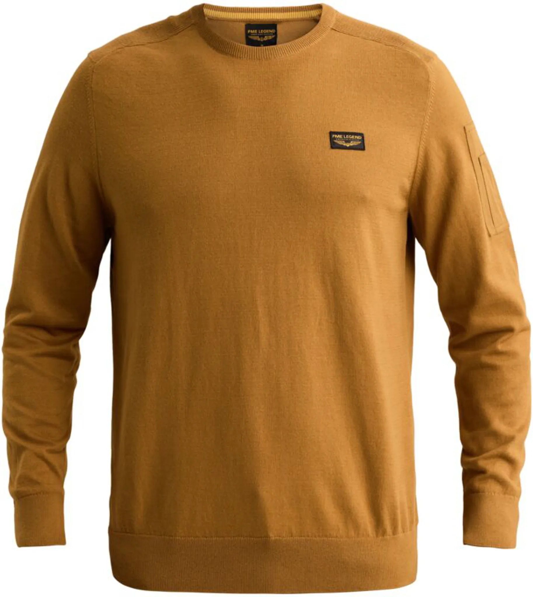 PME Legend Trui ronde hals Bruin 111529-001-L