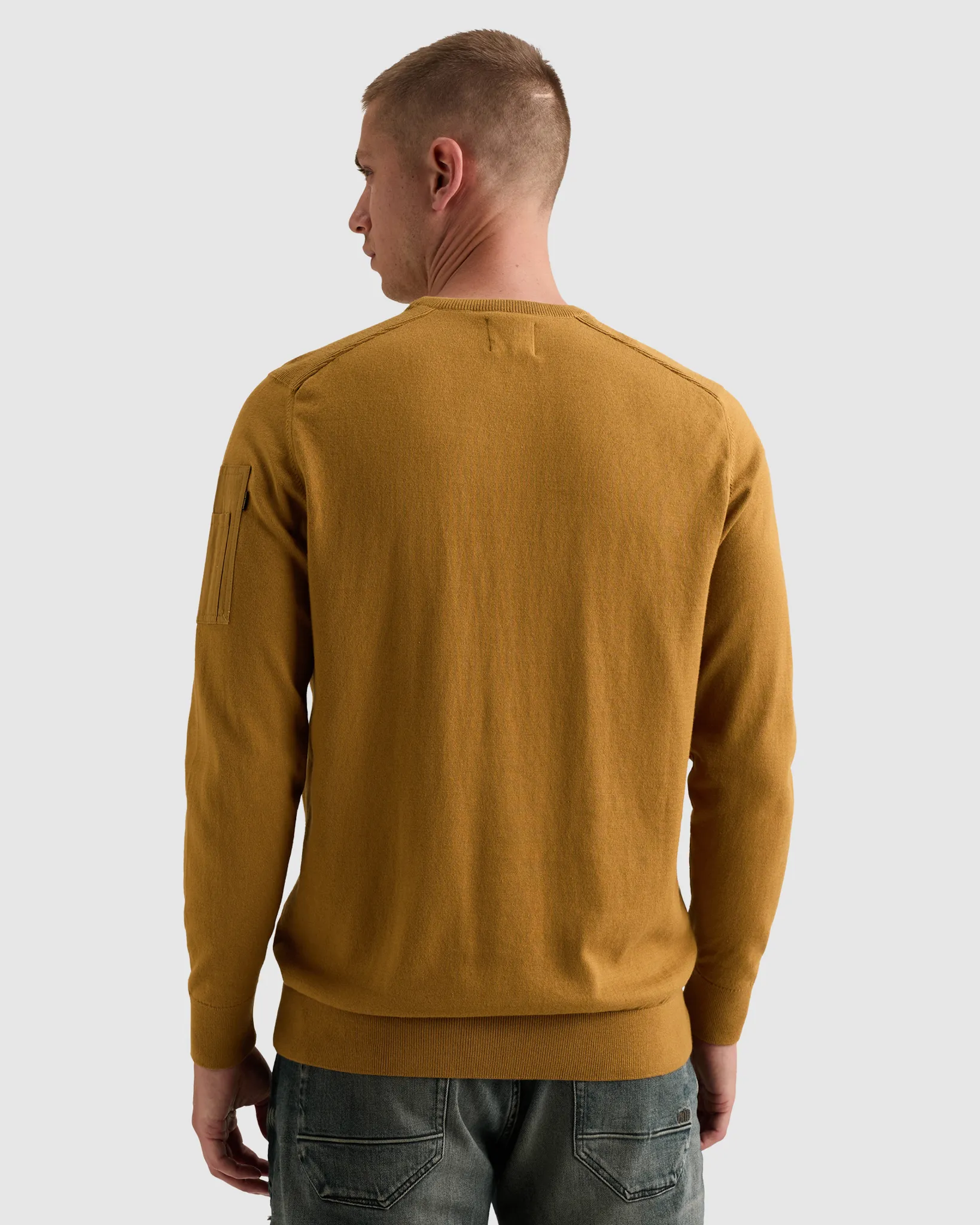 PME Legend Trui ronde hals Bruin 111529-001-L