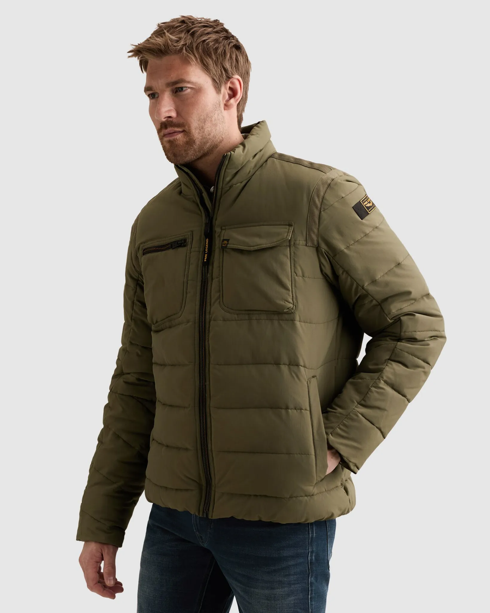 PME Legend Gewatteerde jas Skylock Blauw 111544-001-L