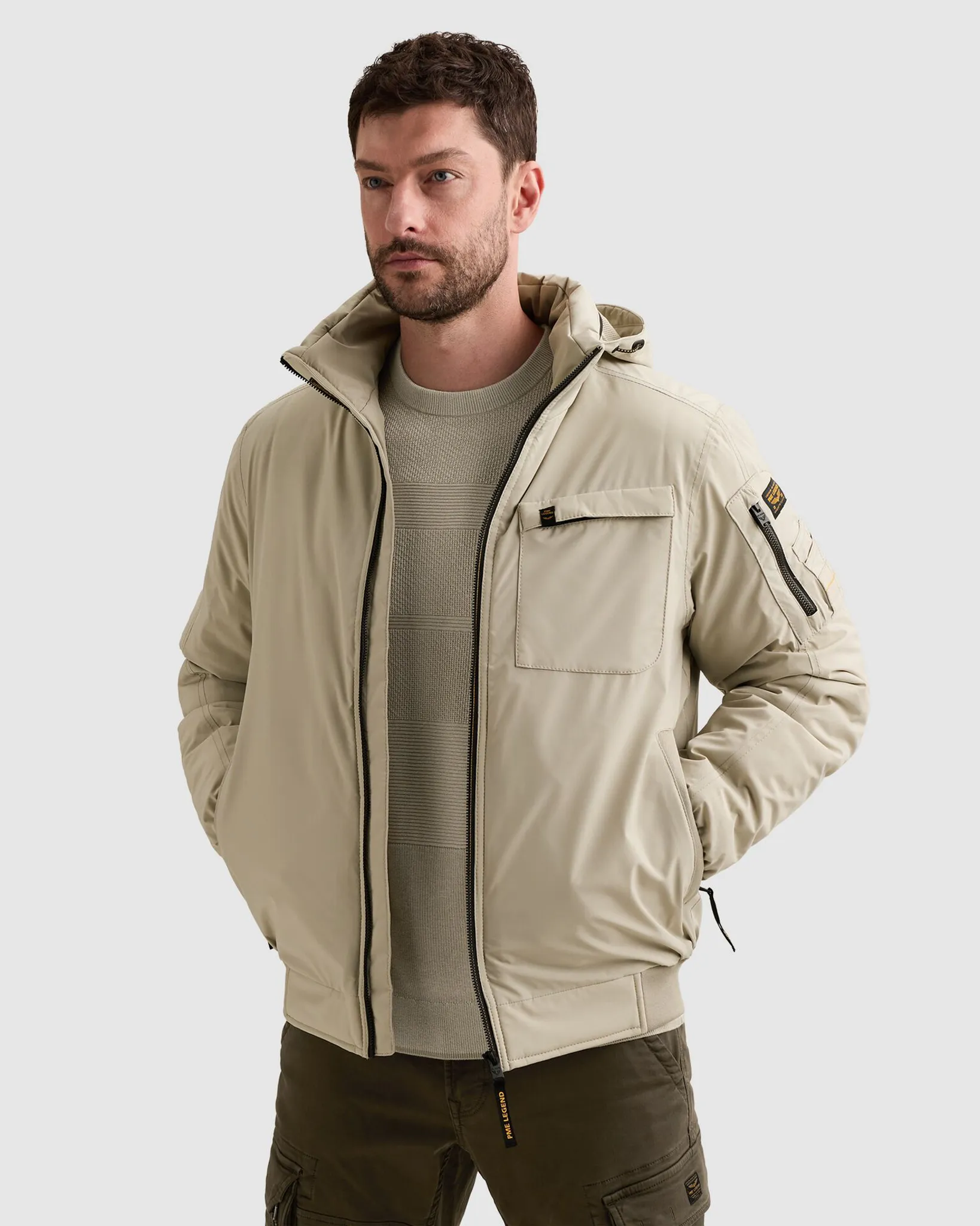PME Legend Gewatteerde jas Havil-Sky Blauw 111547-001-L