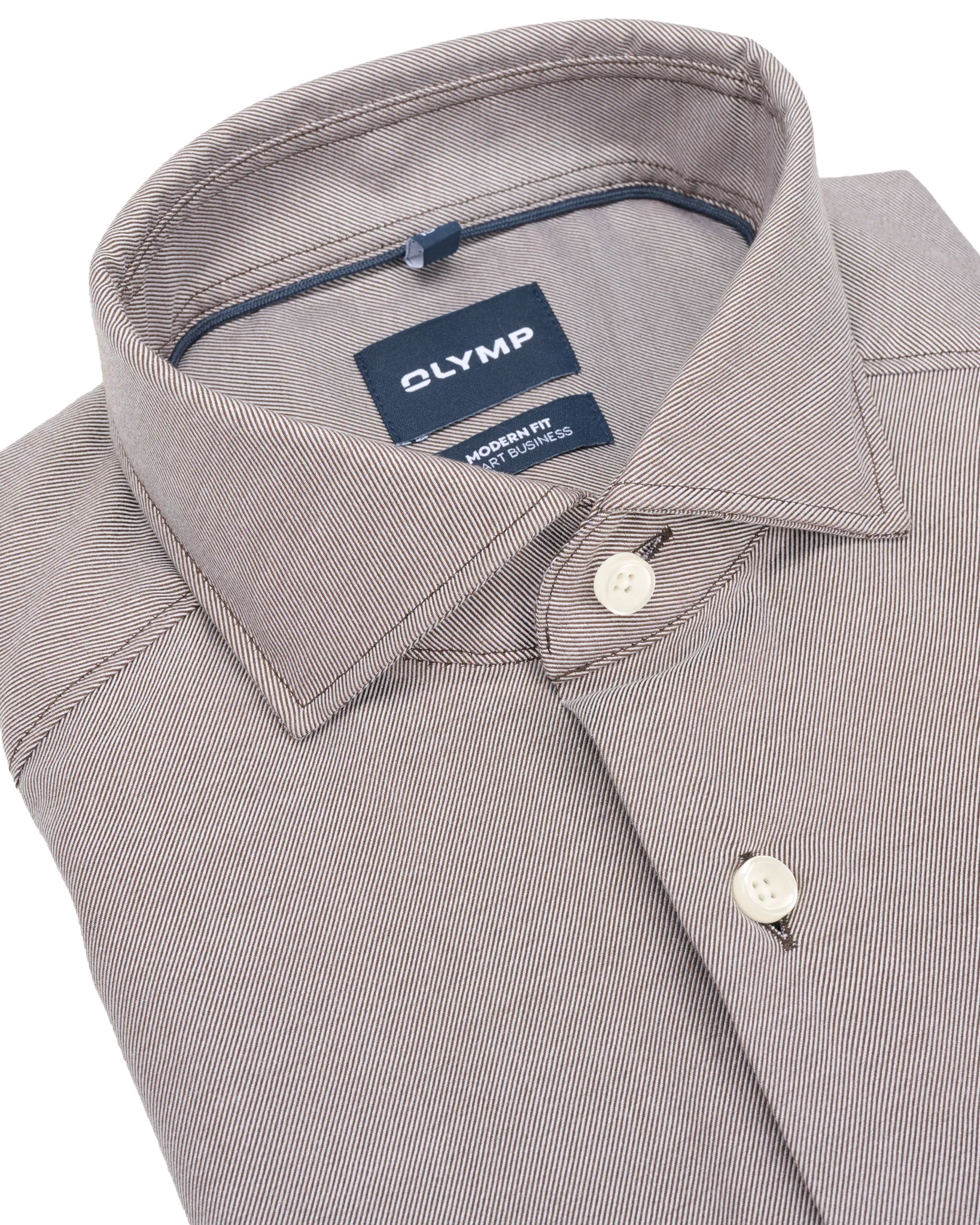 OLYMP Business overhemd Bruin 111781-001-39