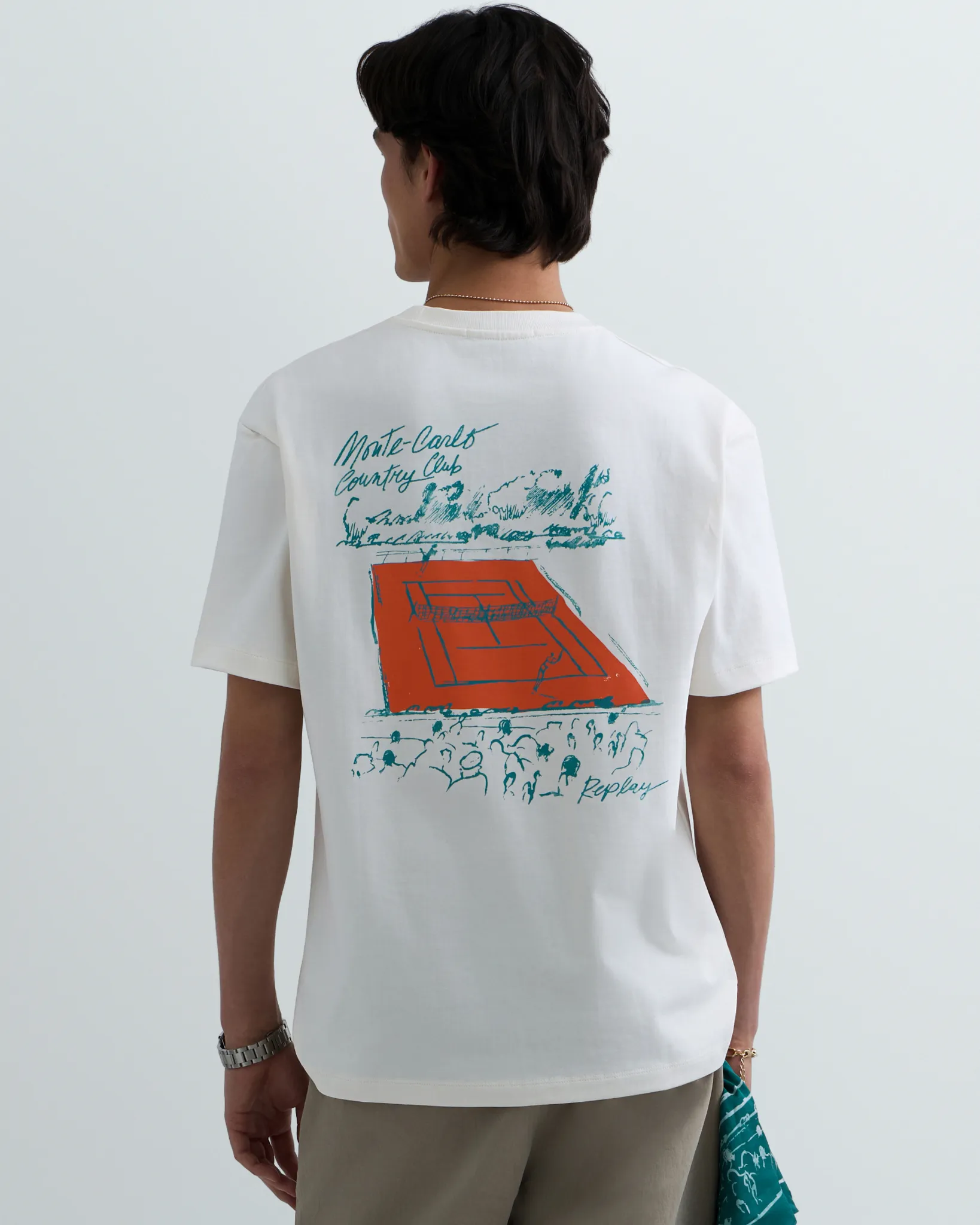 Replay T-shirt Monaco  Blauw 111792-001-L