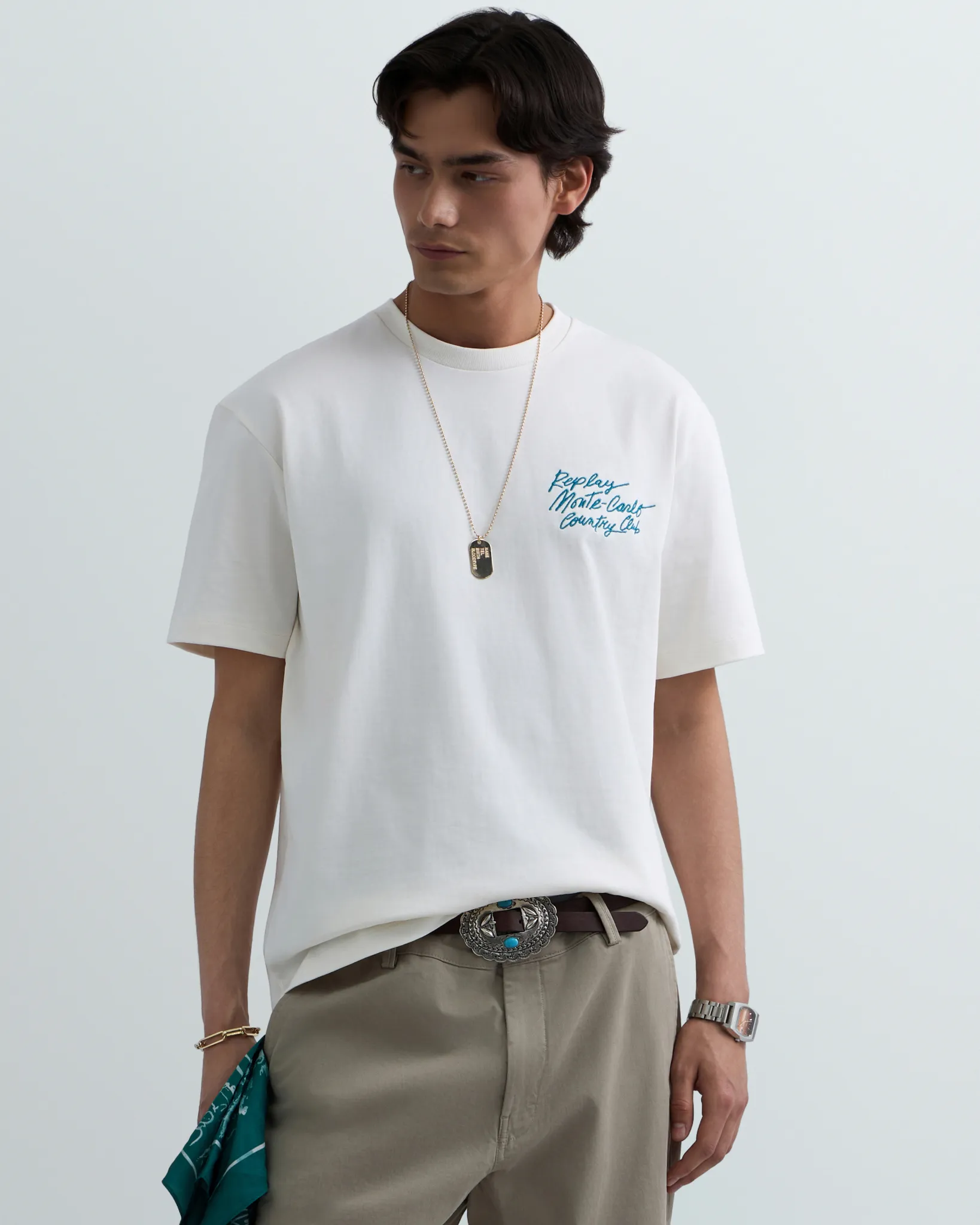 Replay T-shirt Monaco  Blauw 111792-001-L