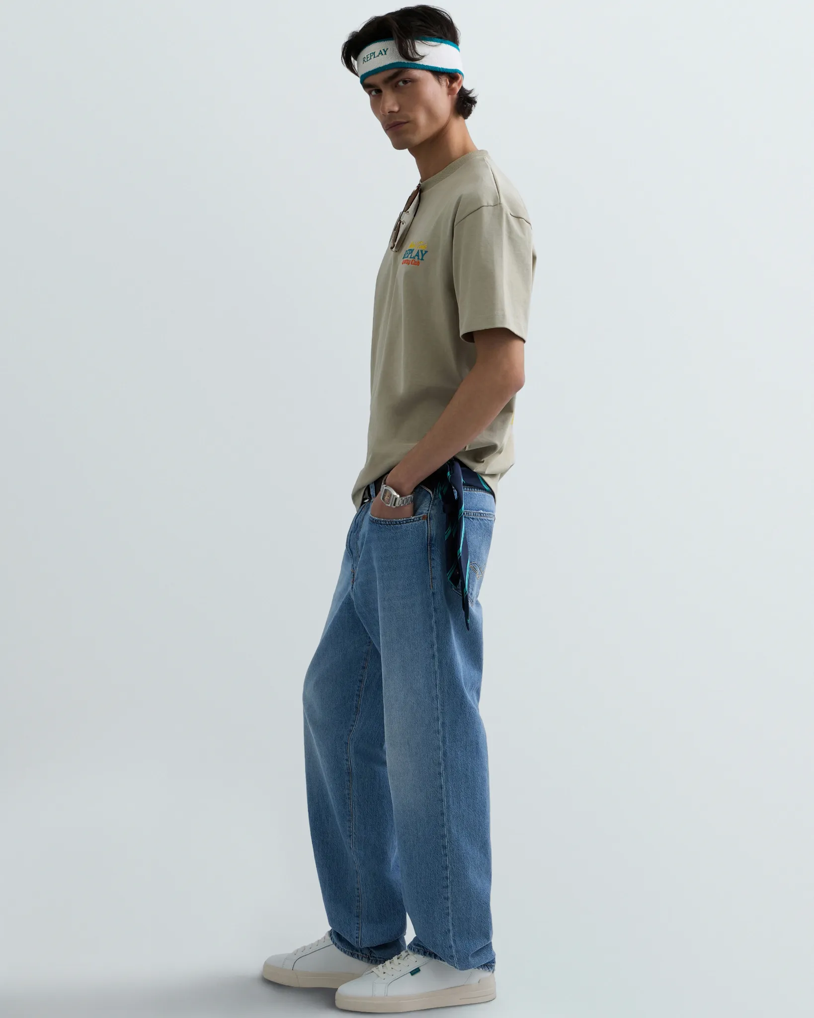 Replay T-shirt Monaco  Blauw 111795-001-L